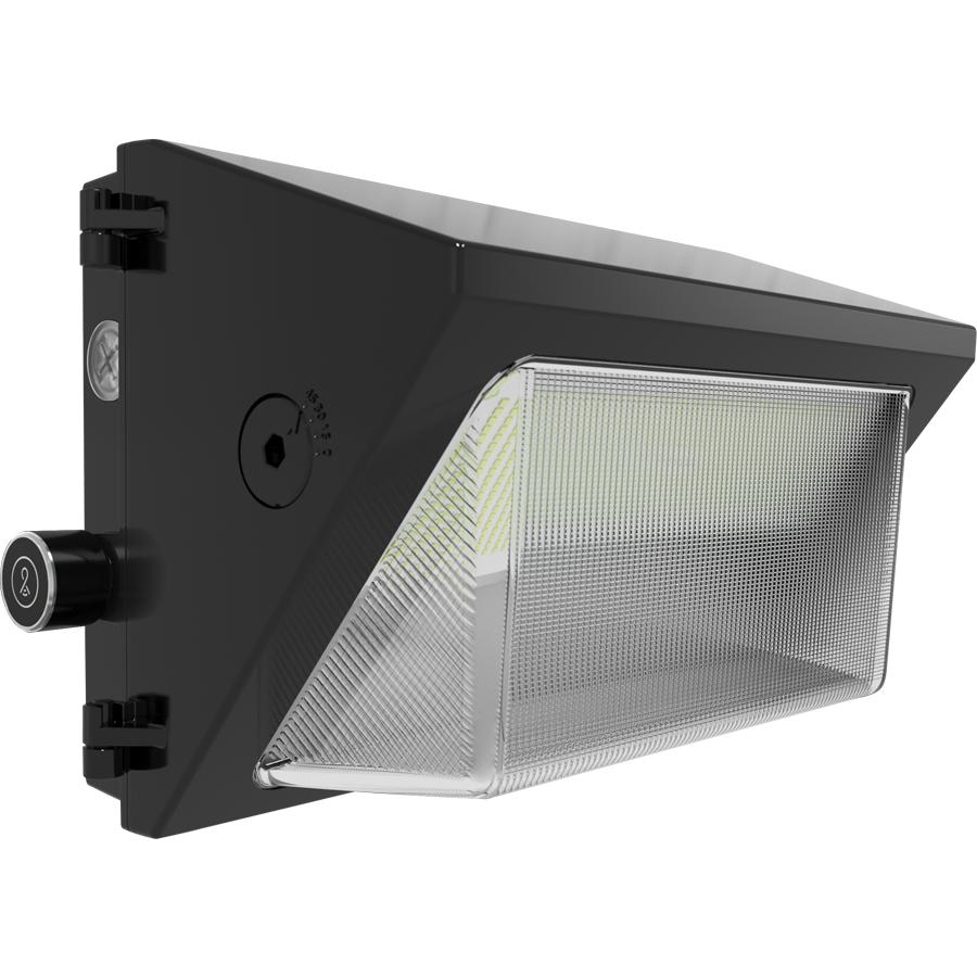 RAB Lighting W22-M-60/LCBS/MVS W22 Medium Wall Pack, LED Lamp, 120/208/240/277 V, Bronze Housing