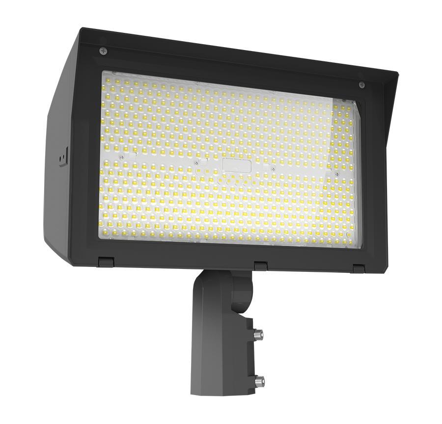 RAB Lighting X22-250 X22 Floodlight Fixture, LED Lamp, 250, 220, 190, 160 W Fixture, 120 to 277 V, Bronze Housing