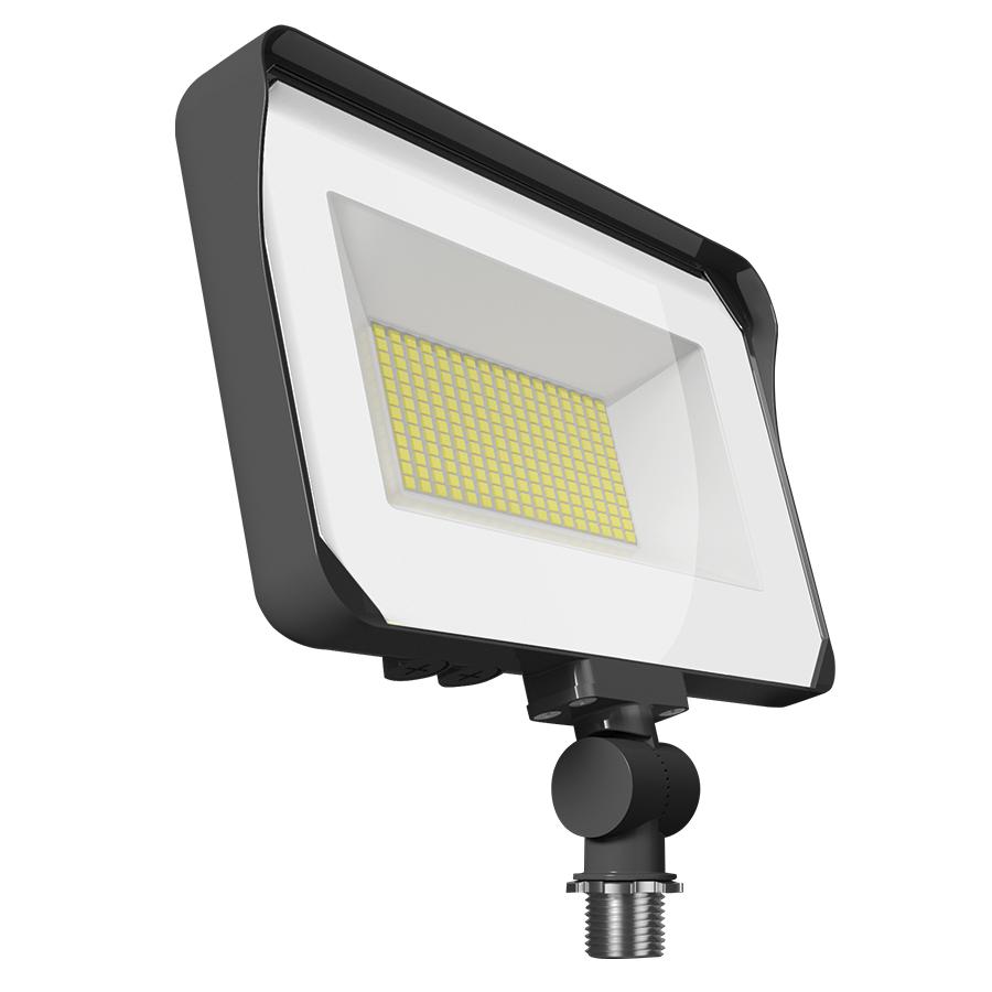 RAB Lighting X34M/RGB X34 Field-Adjustable Floodlight, LED Lamp, 60 W Fixture, 120 to 277 V, Bronze Housing