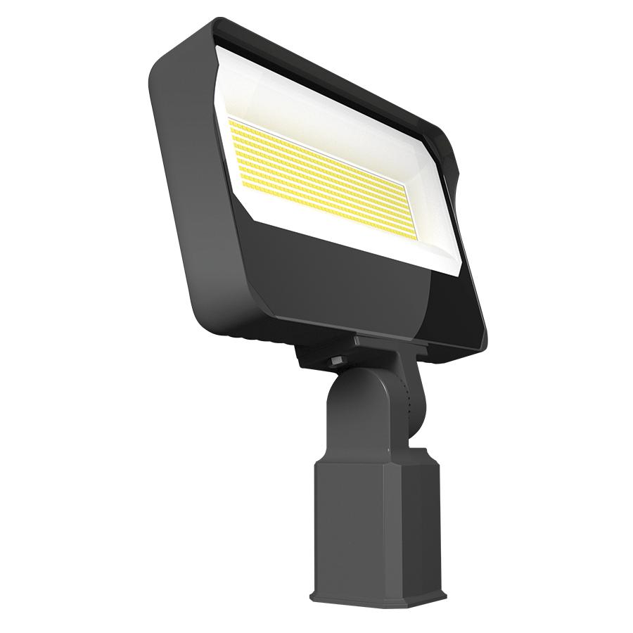 RAB Lighting X34XXL/RGB X34 3-Way Selectable Floodlight, LED Lamp, 160 W Fixture, 120 to 277 V, Bronze Housing