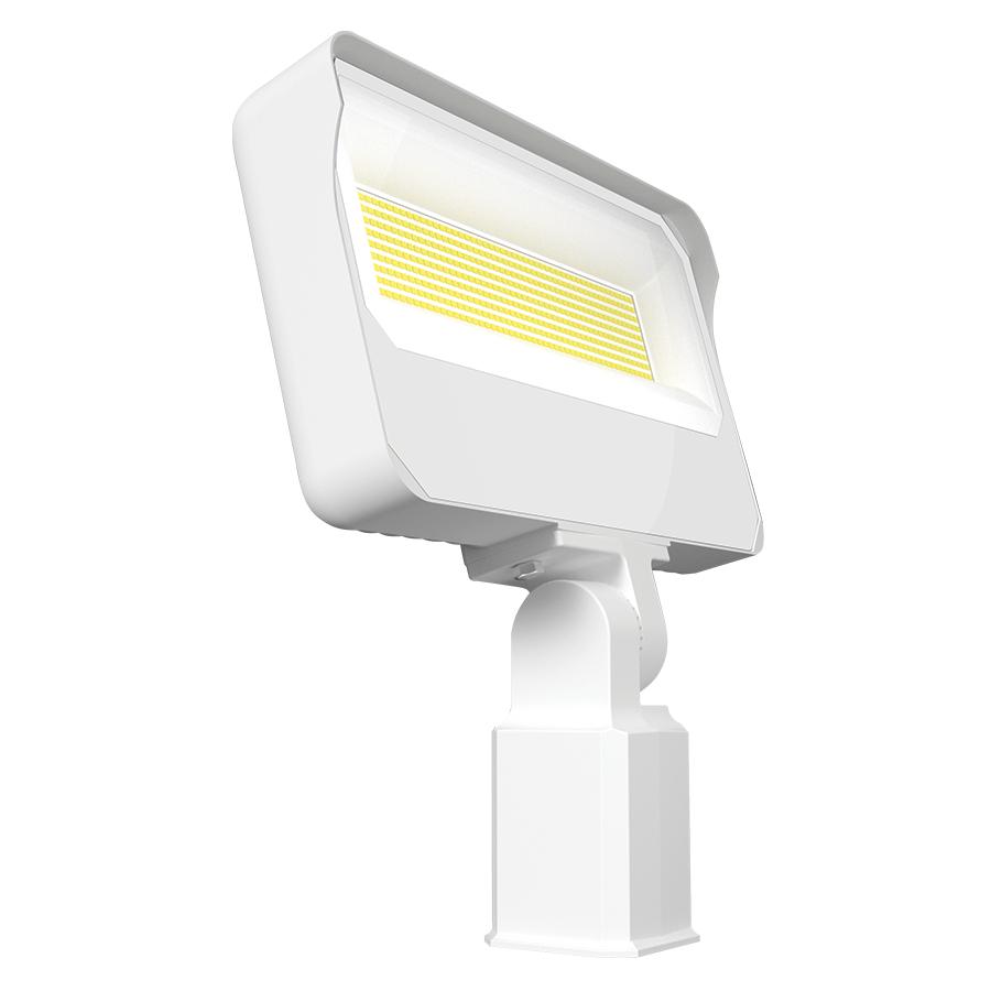 RAB Lighting X34XXLW/RGB X34 3-Way Selectable Floodlight, LED Lamp, 160 W Fixture, 120 to 277 V, White Housing
