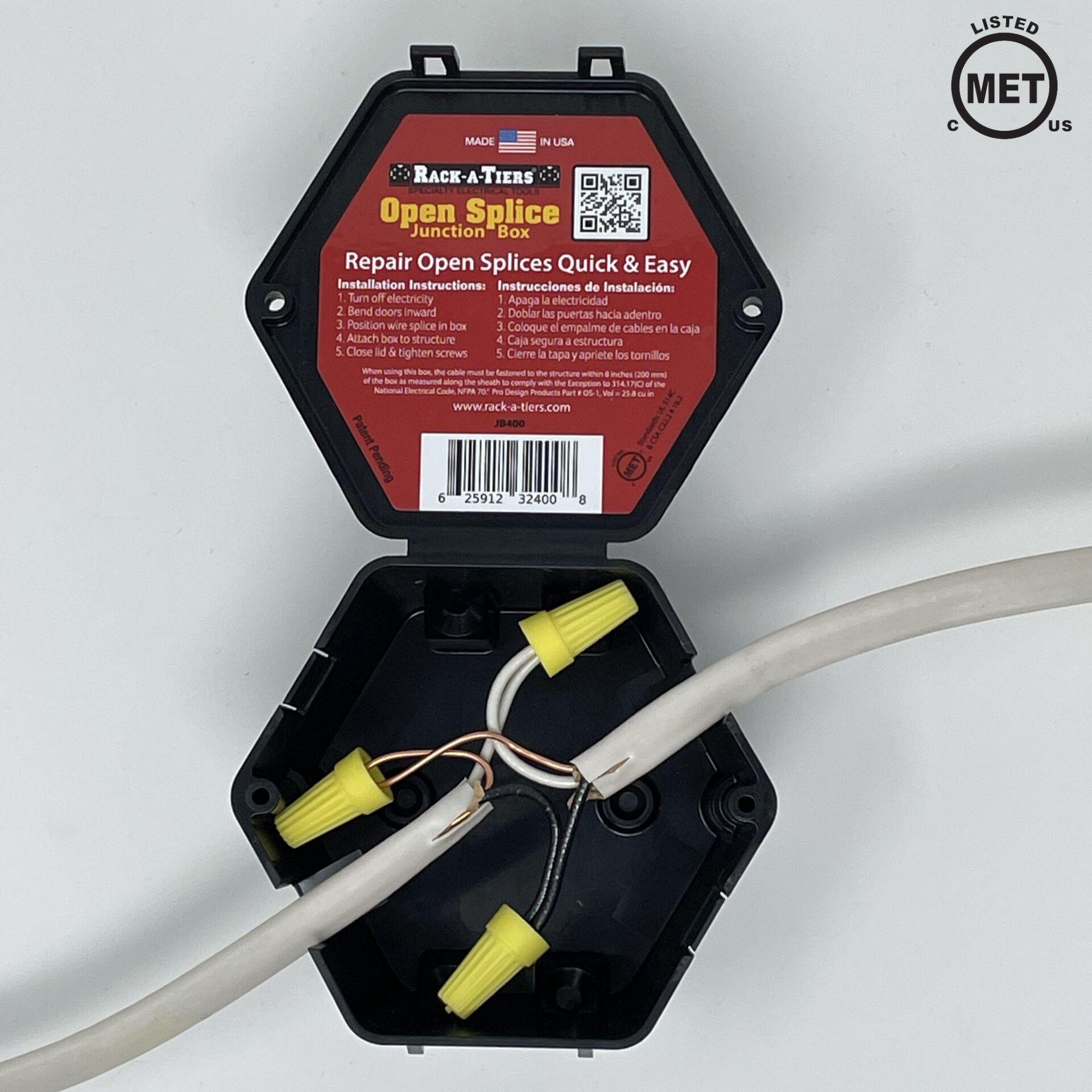 Rack-A-Tiers® JB400 Junction Box, 25.8 in W