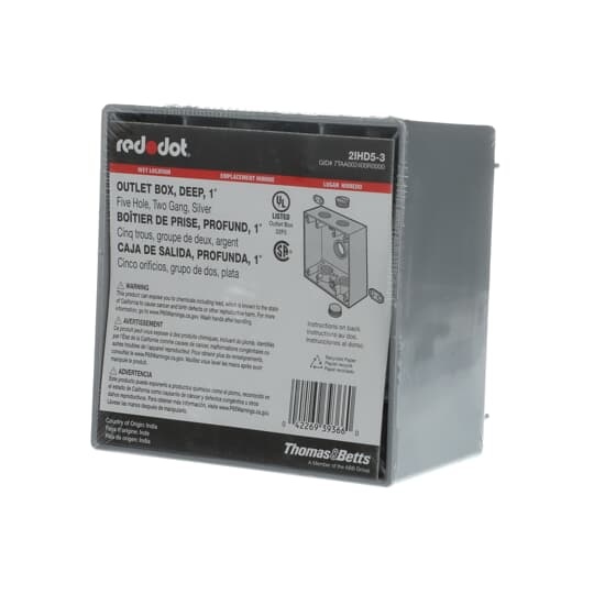 Red Dot® 2IHD5-3 Weatherproof Device/Outlet Boxes