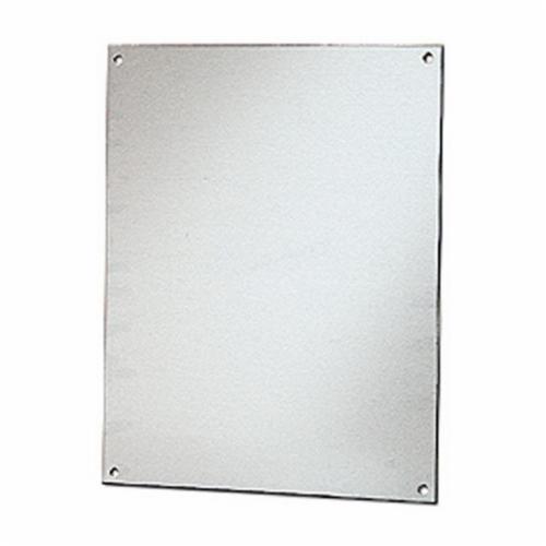 Robroy BP1412AL Flat Enclosure Back Panel, 12.88 in L x 10.88 in W, Aluminum, Metallic