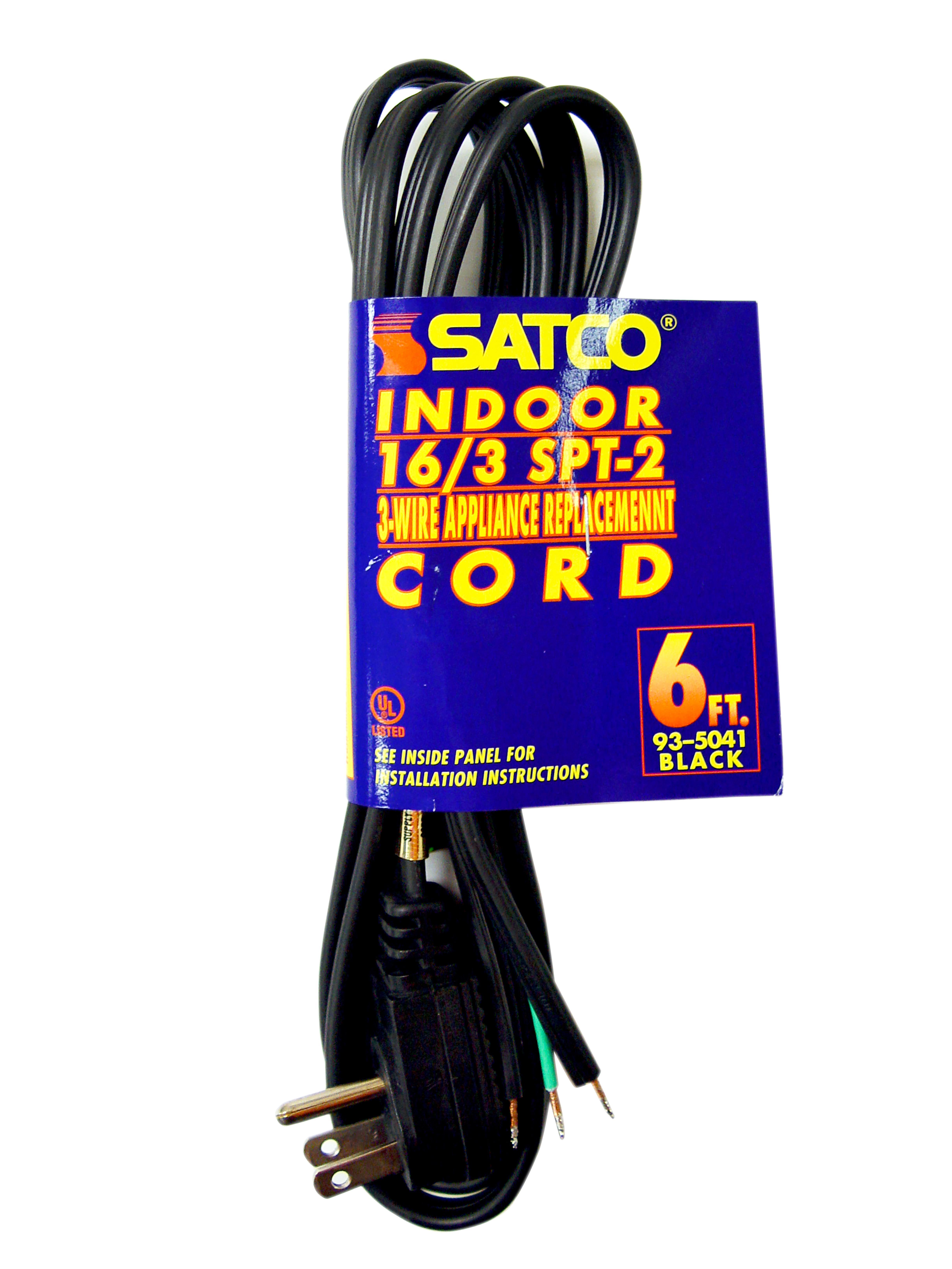 SATCO® 93-5041 SPT Lamp & Appliance Cords