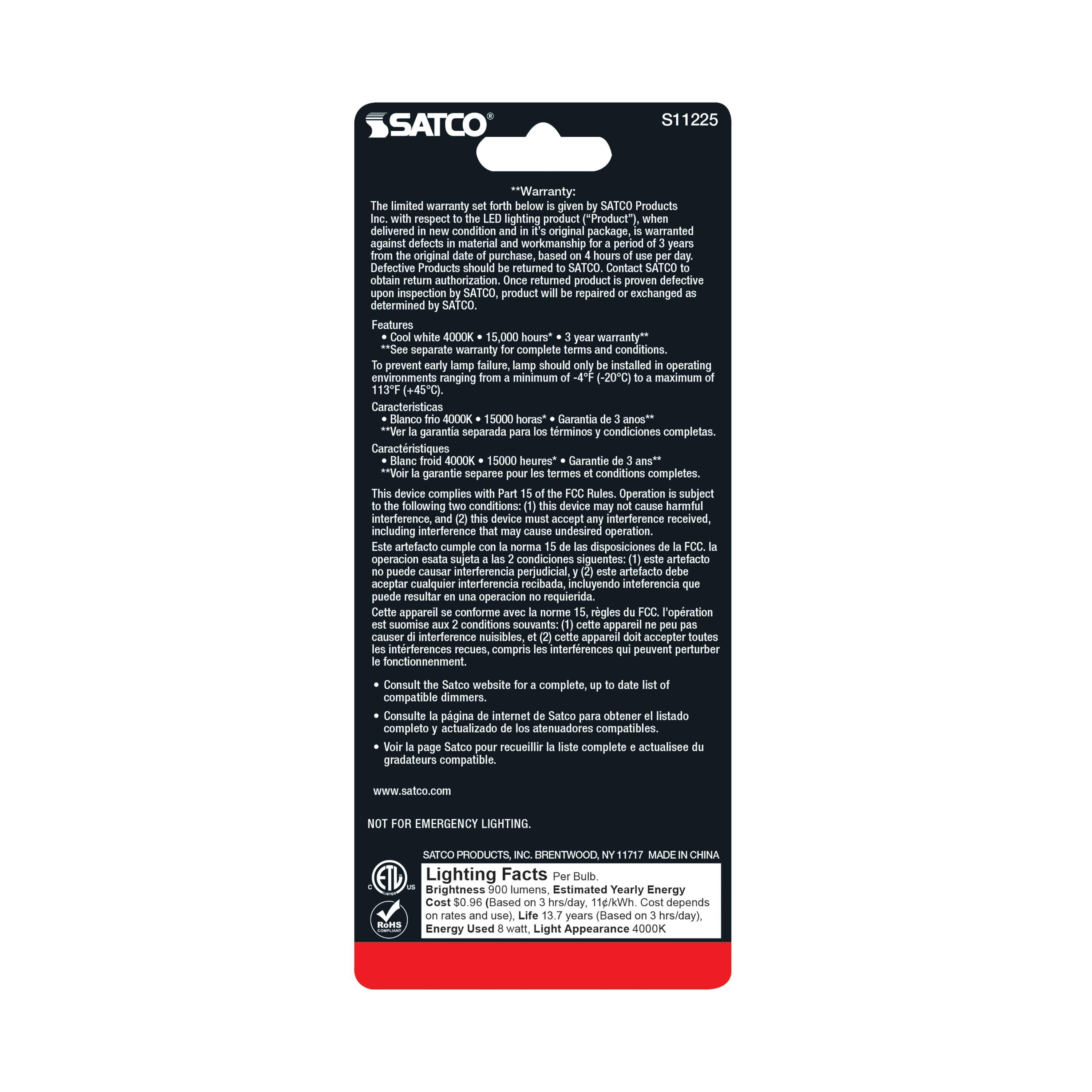 SATCO® S11225 LED - Linear/Tubular