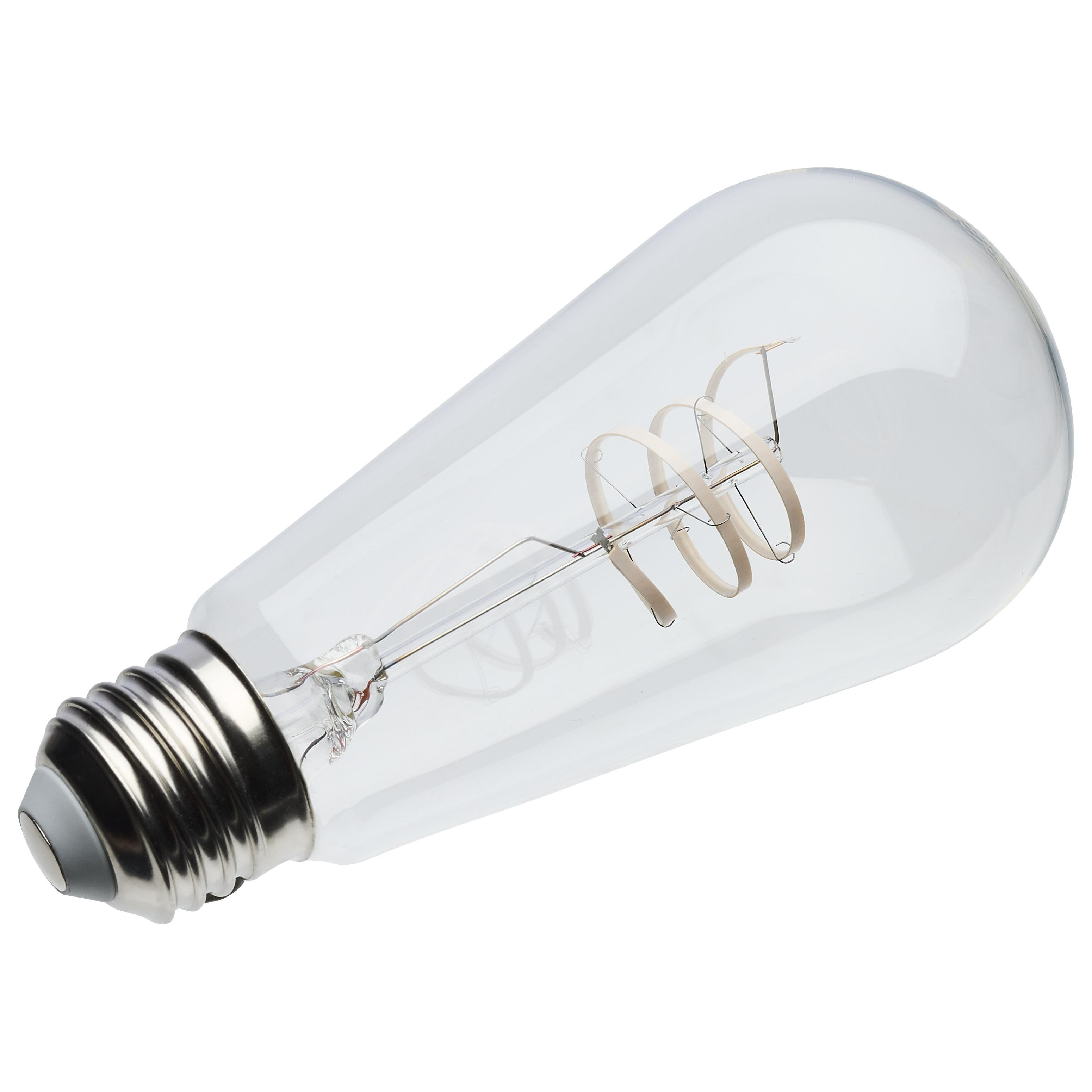 NUVO® by SATCO S11529 Lamp, 40 W Incandescent Equivalent, E26 Medium, ST19 Shape, 500 Lumens