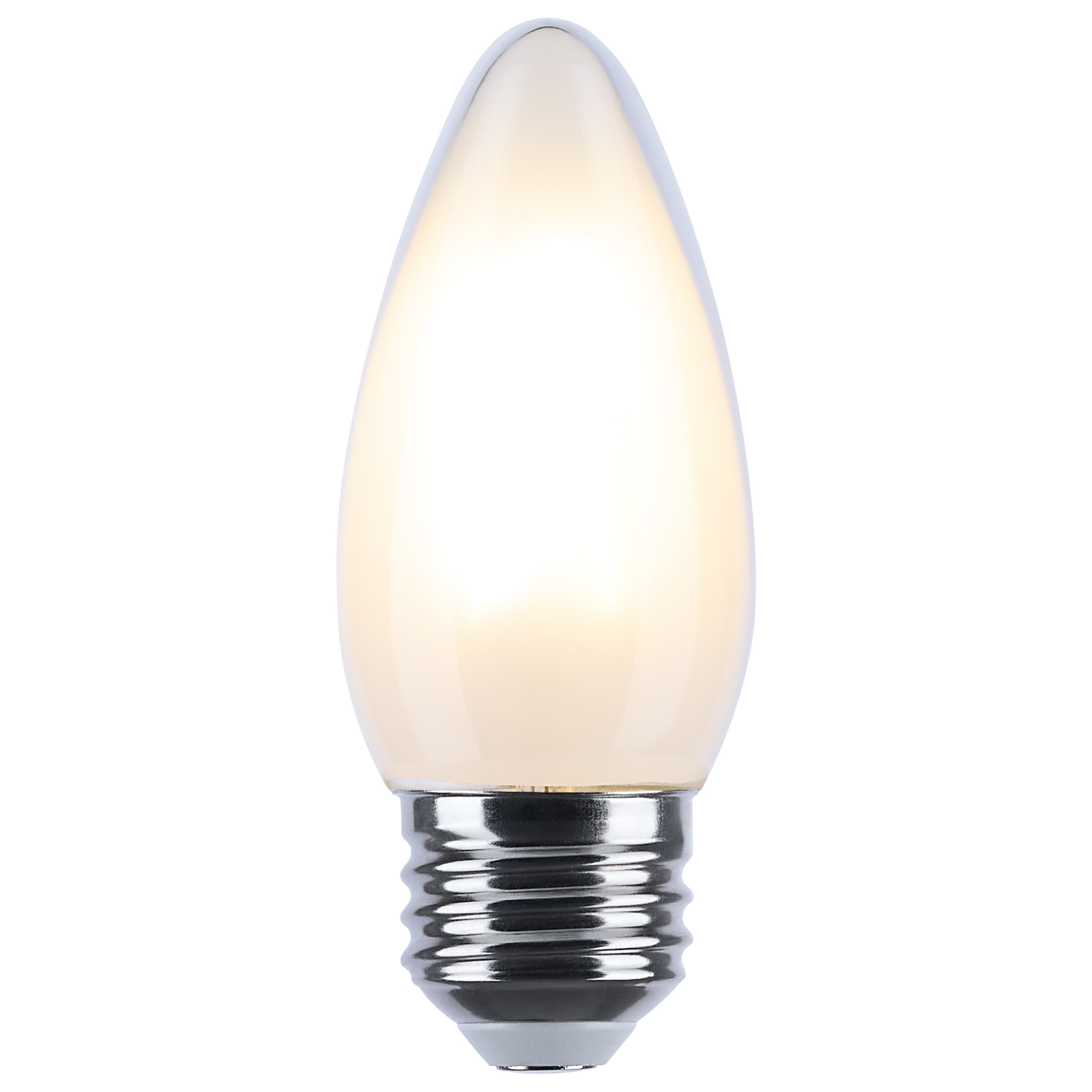 SATCO® S12160 Indoor LED Decorative, 4.5 W, 40 W Incandescent Equivalent, E26 Medium LED Lamp, B11 Shape, 450 Lumens