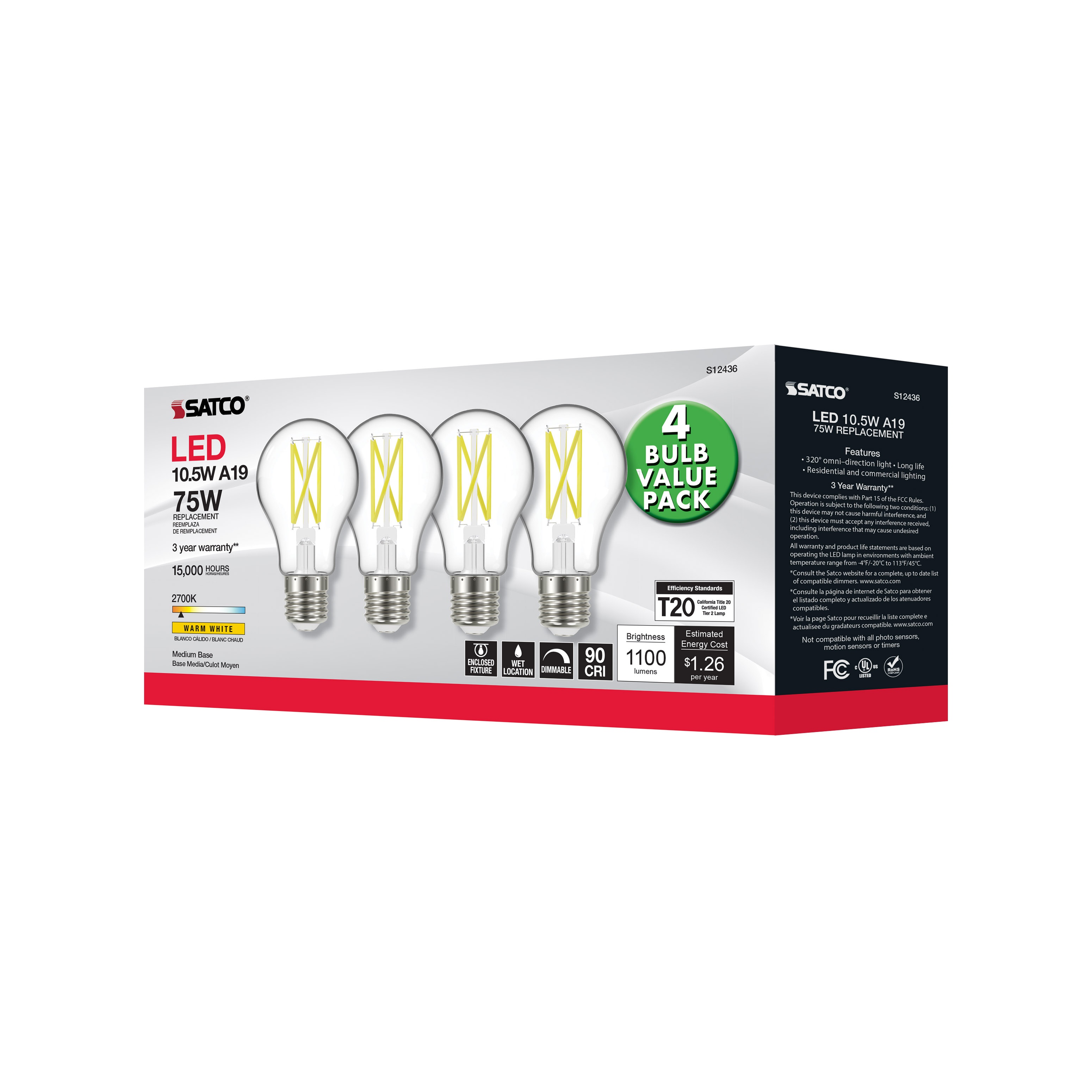 SATCO® S12436 LED - Decorative
