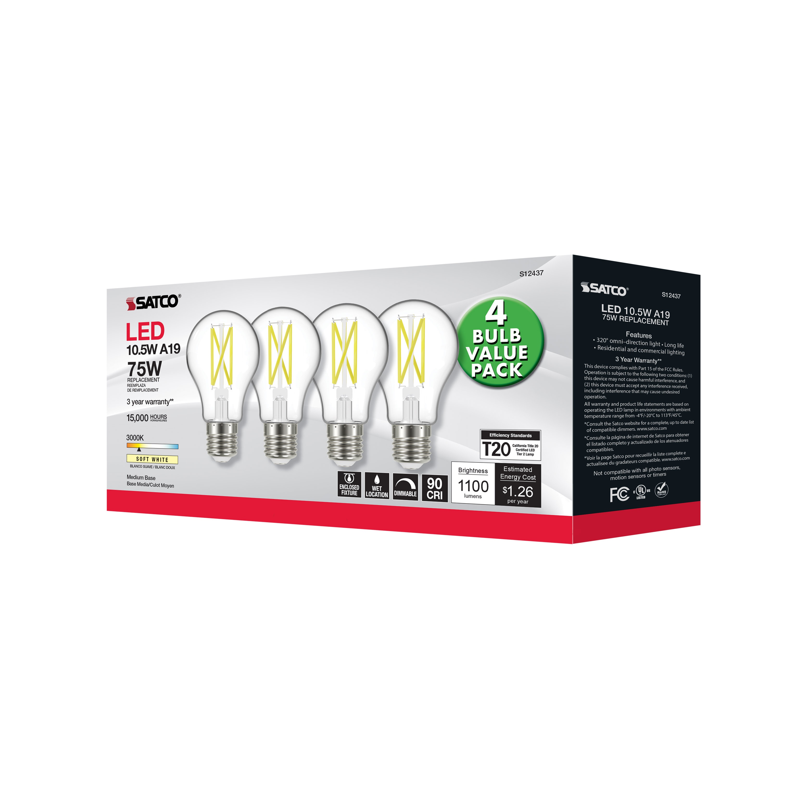 SATCO® S12437 LED - Decorative