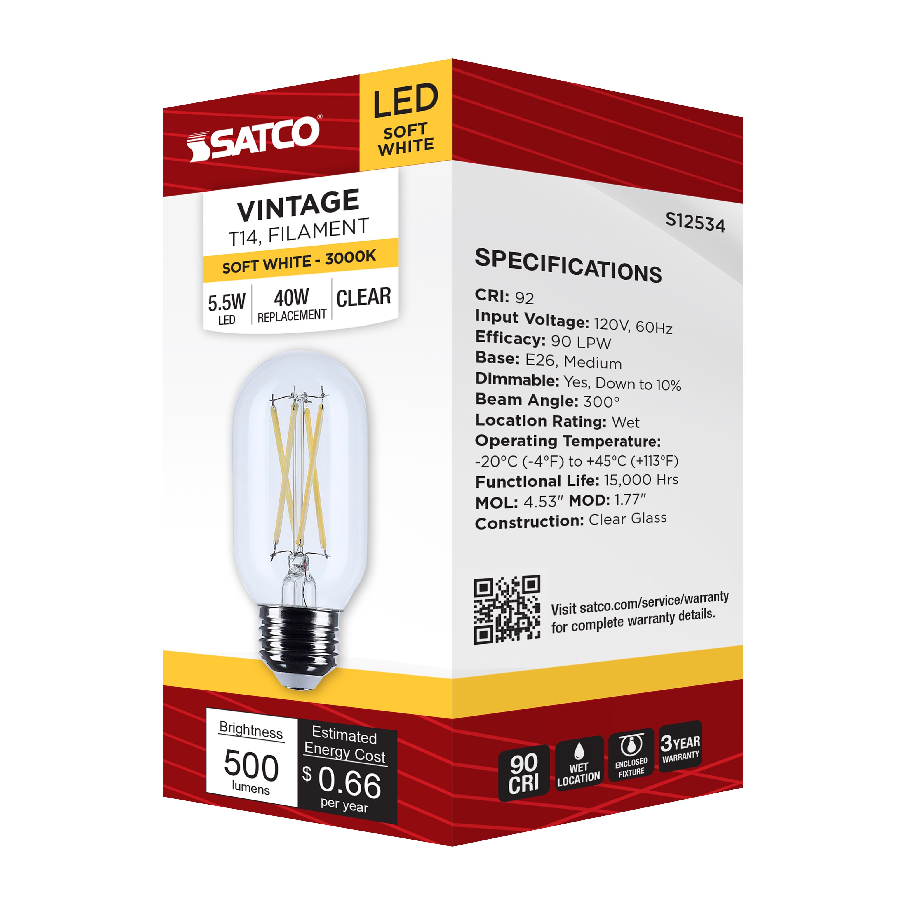 SATCO® S12534 LED - Decorative