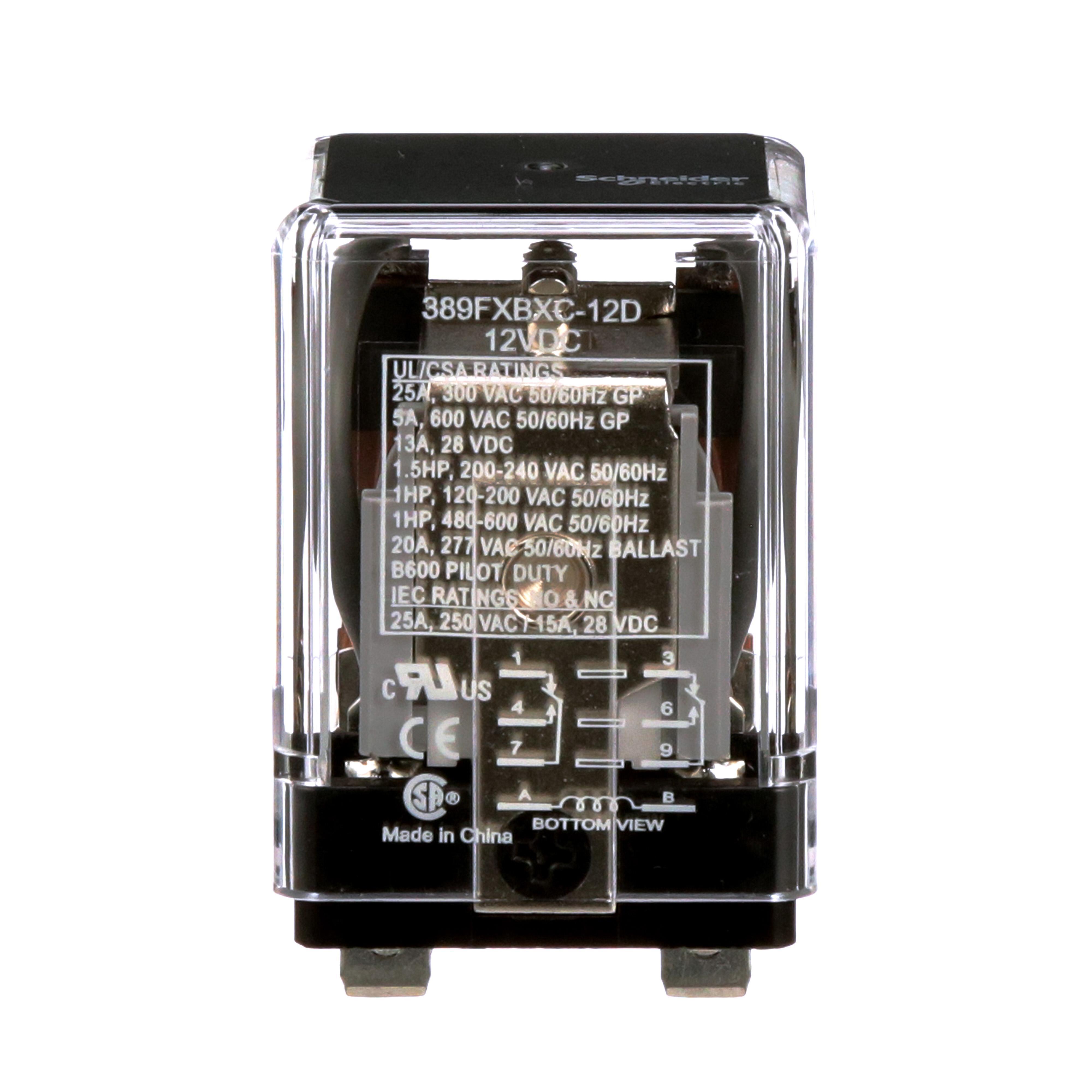 Schneider Electric 389FXBXC-12D Power Relays