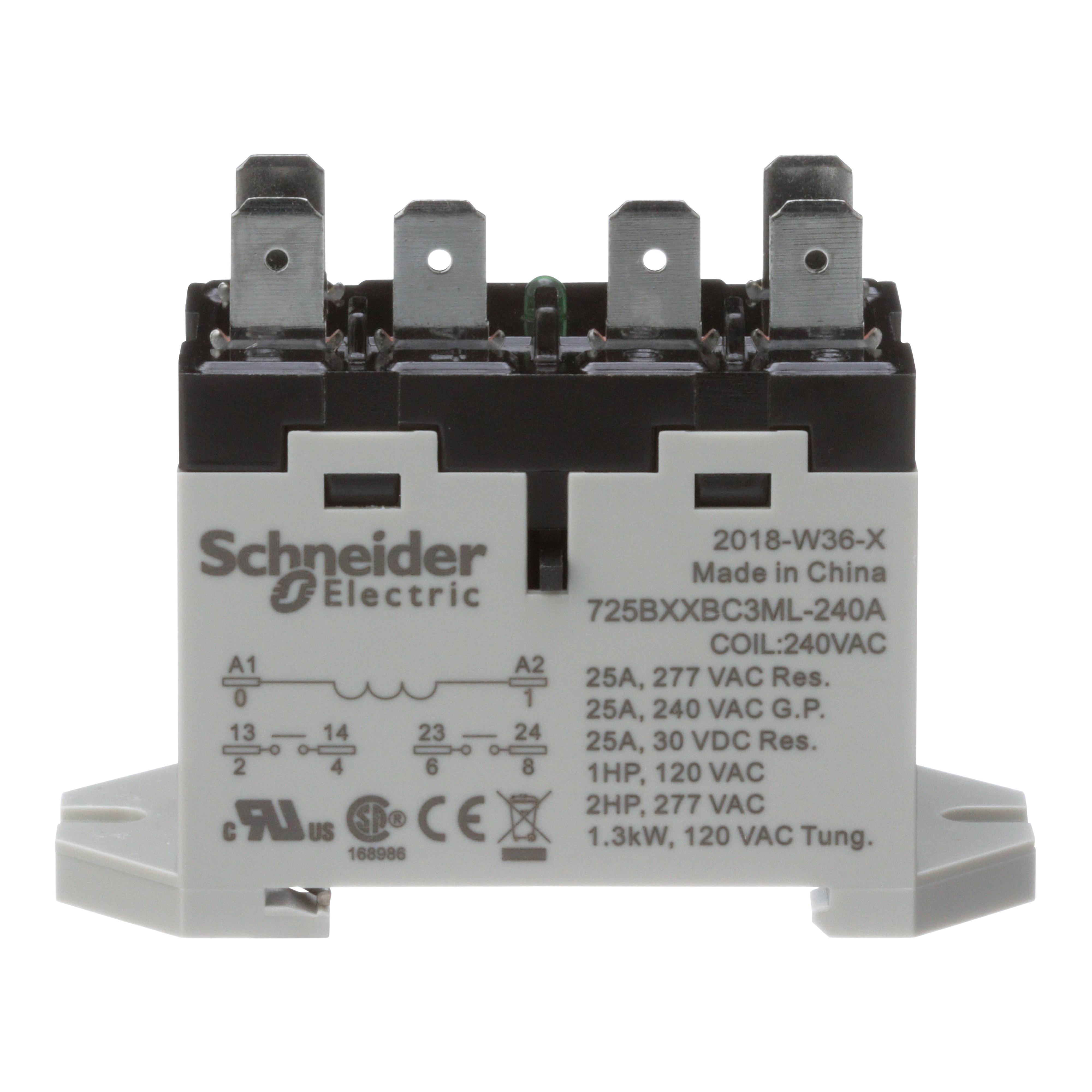 Schneider Electric 725BXXBC3ML-240A Power Relays
