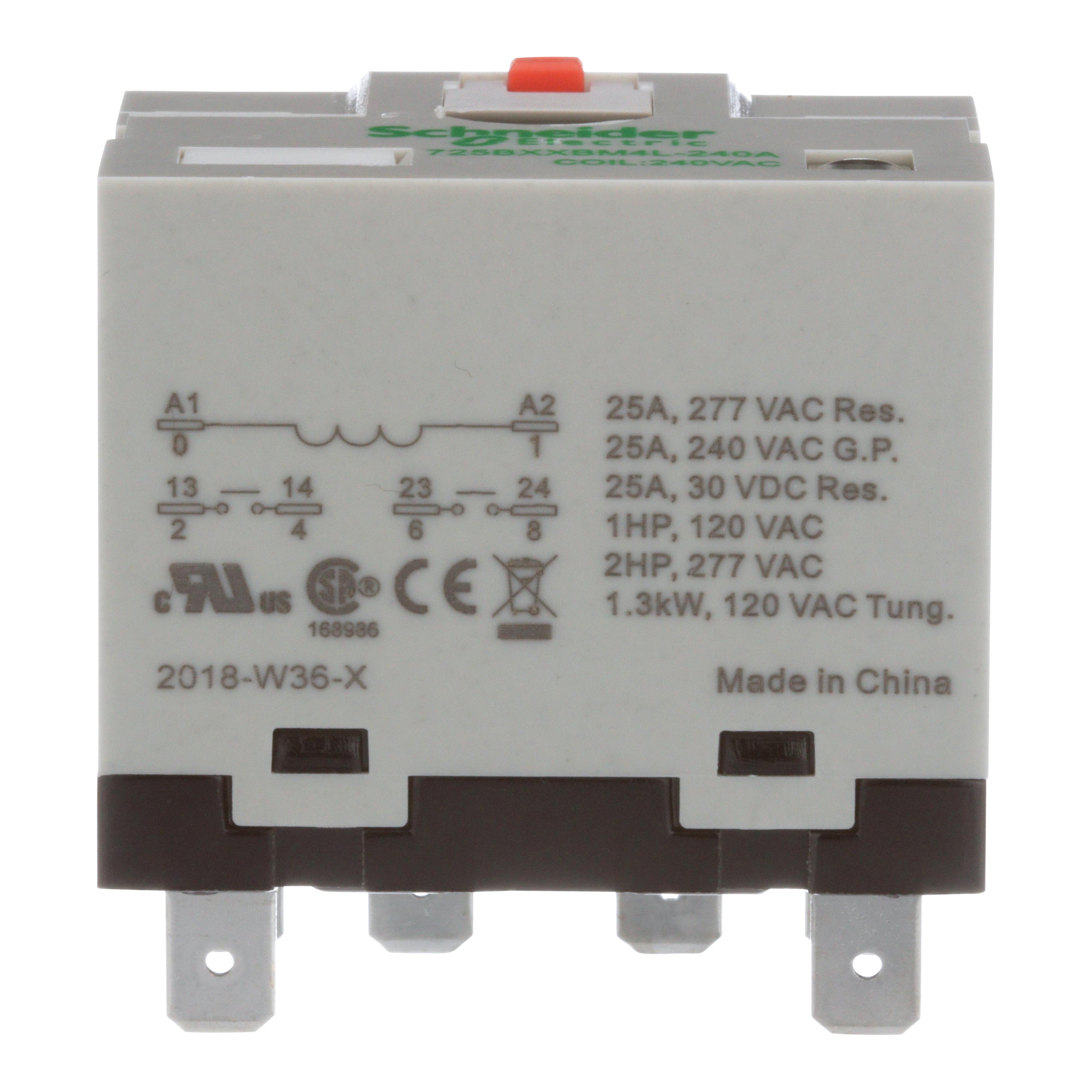 Schneider Electric 725BXXBM4L-240A Power Relays