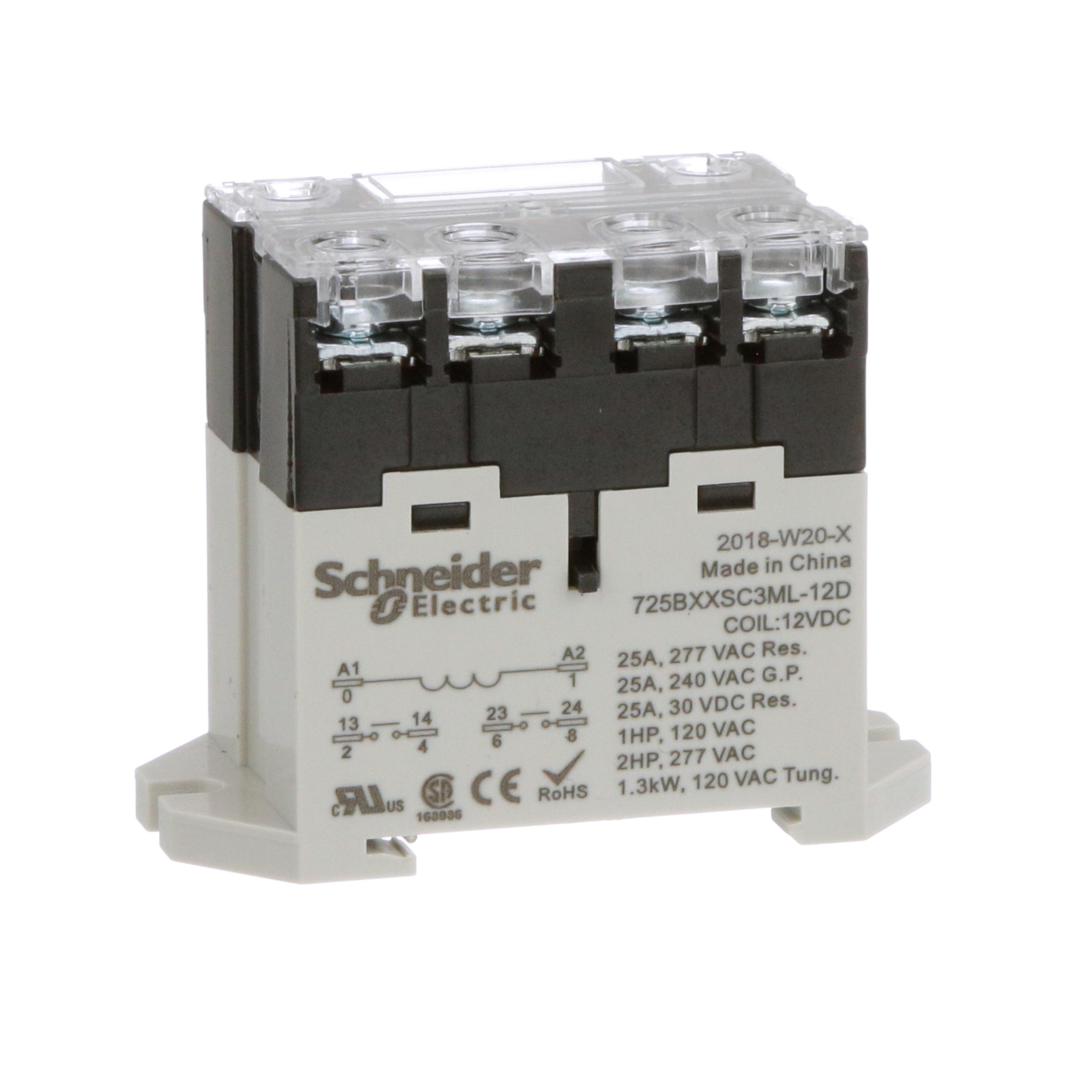 Schneider Electric 725BXXSC3ML-12D Power Relays