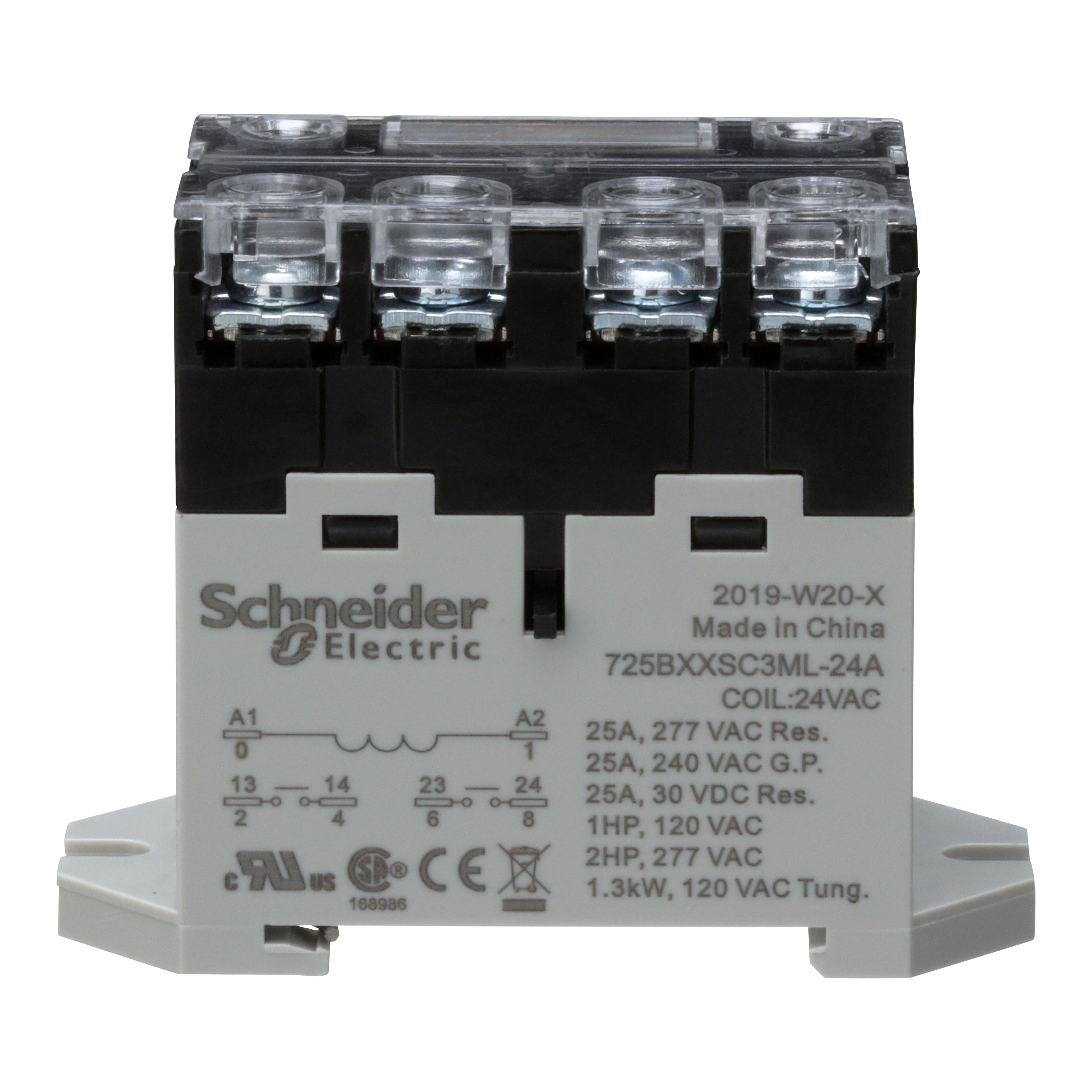Schneider Electric 725BXXSC3ML-24A Power Relays