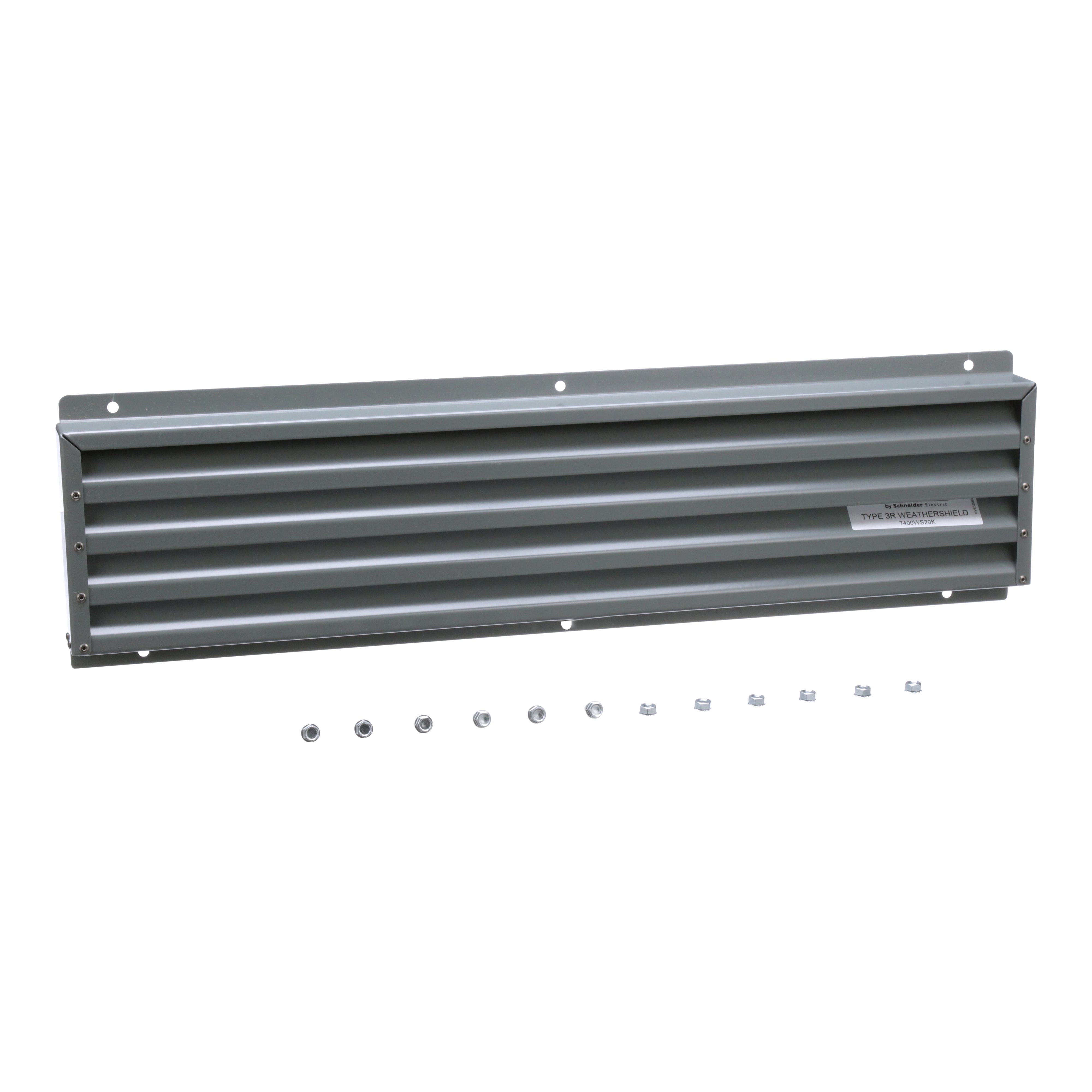 Schneider Electric Square D™ 7400WS20M Weathershield, For Use With Transformer, Steel, Gray