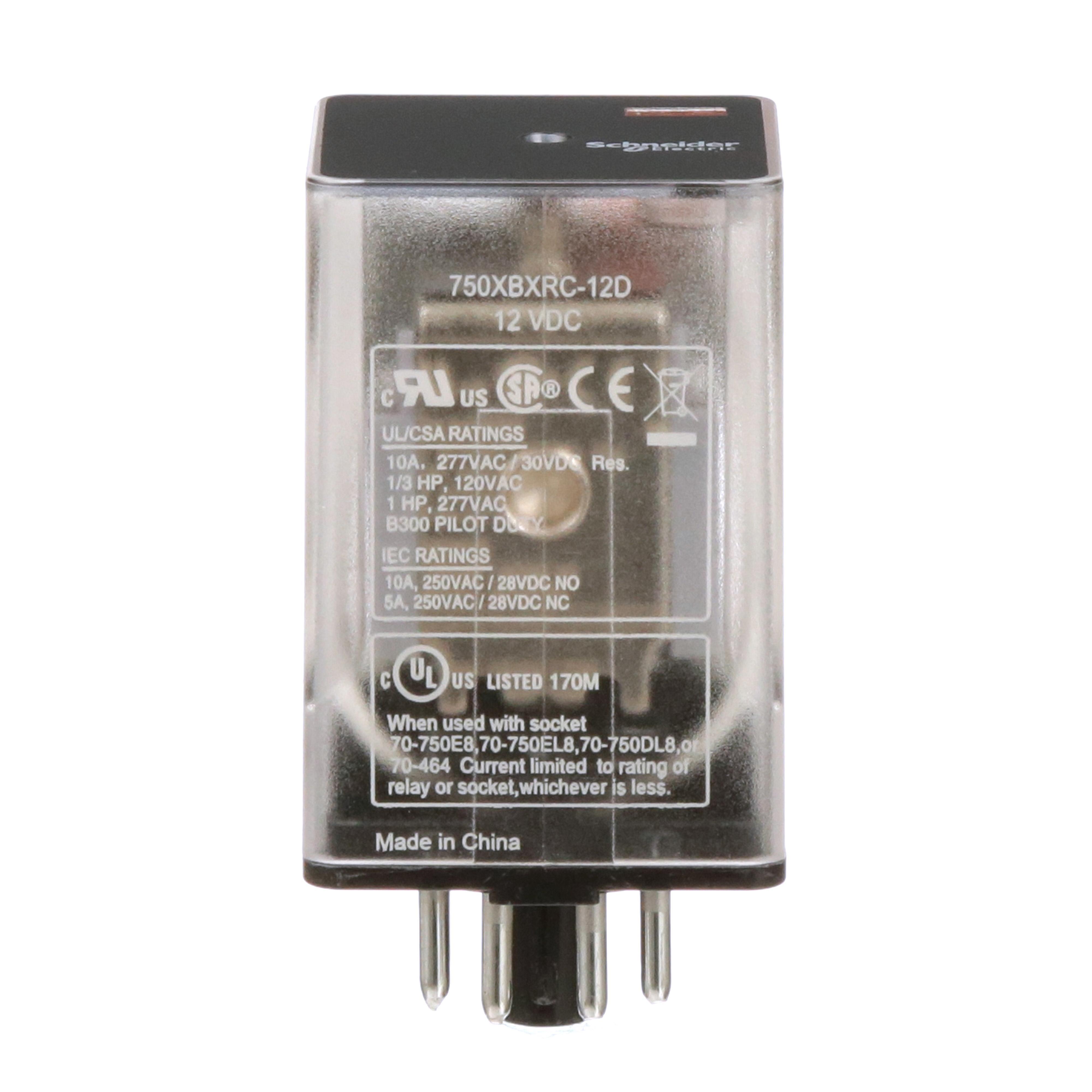Schneider Electric 750XBXRC-12D General Purpose Relays
