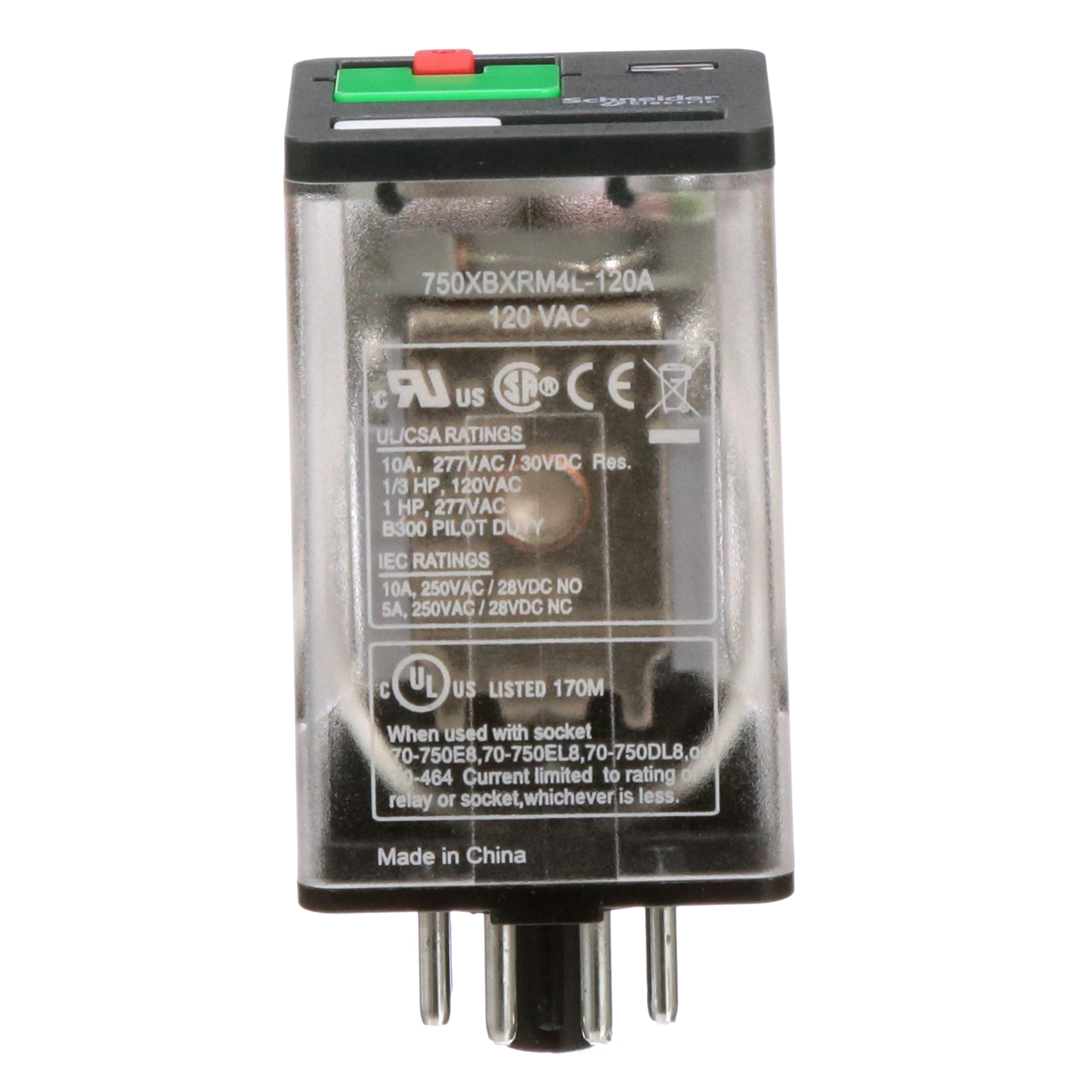 Schneider Electric 750XBXRM4L-120A General Purpose Relays