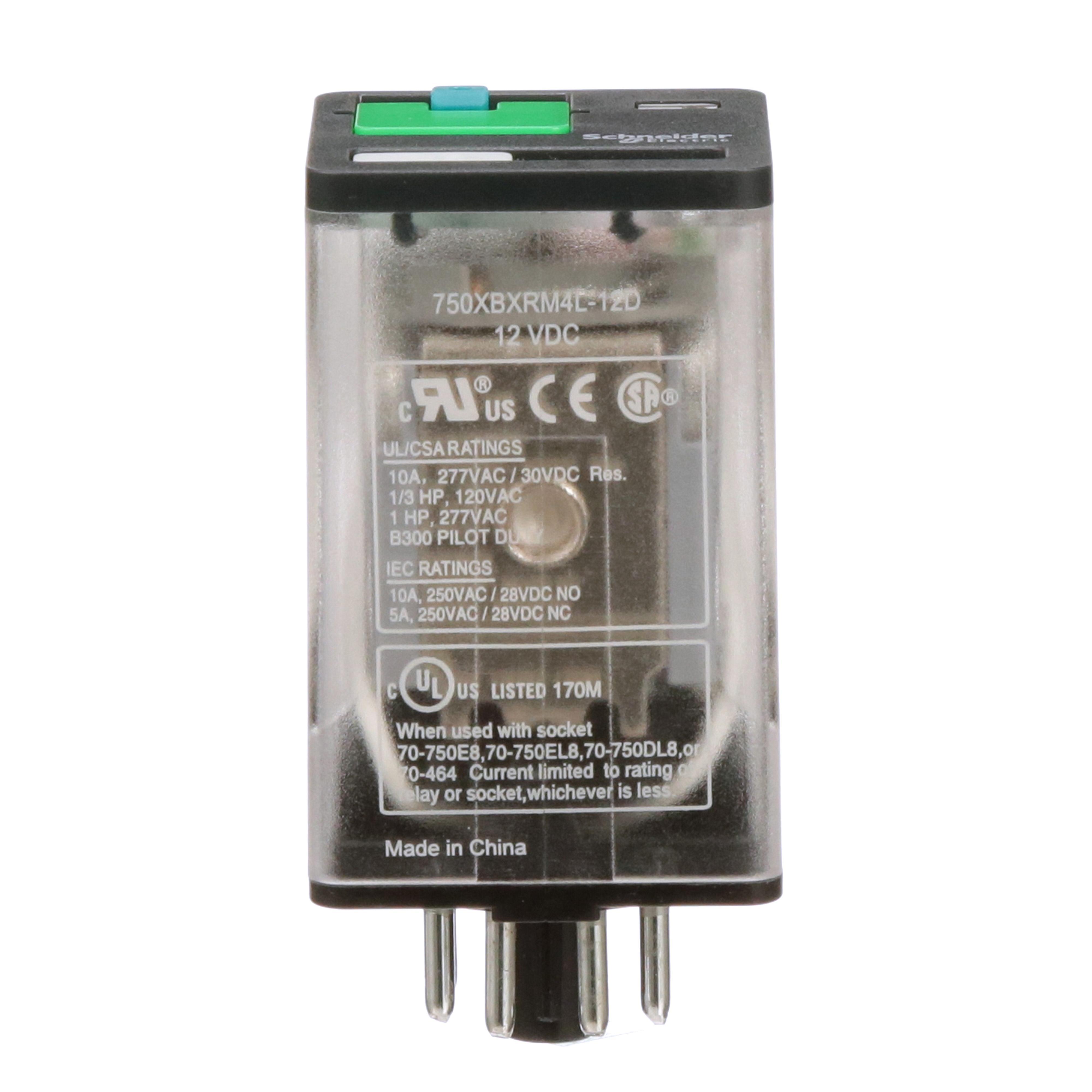 Schneider Electric 750XBXRM4L-12D General Purpose Relays