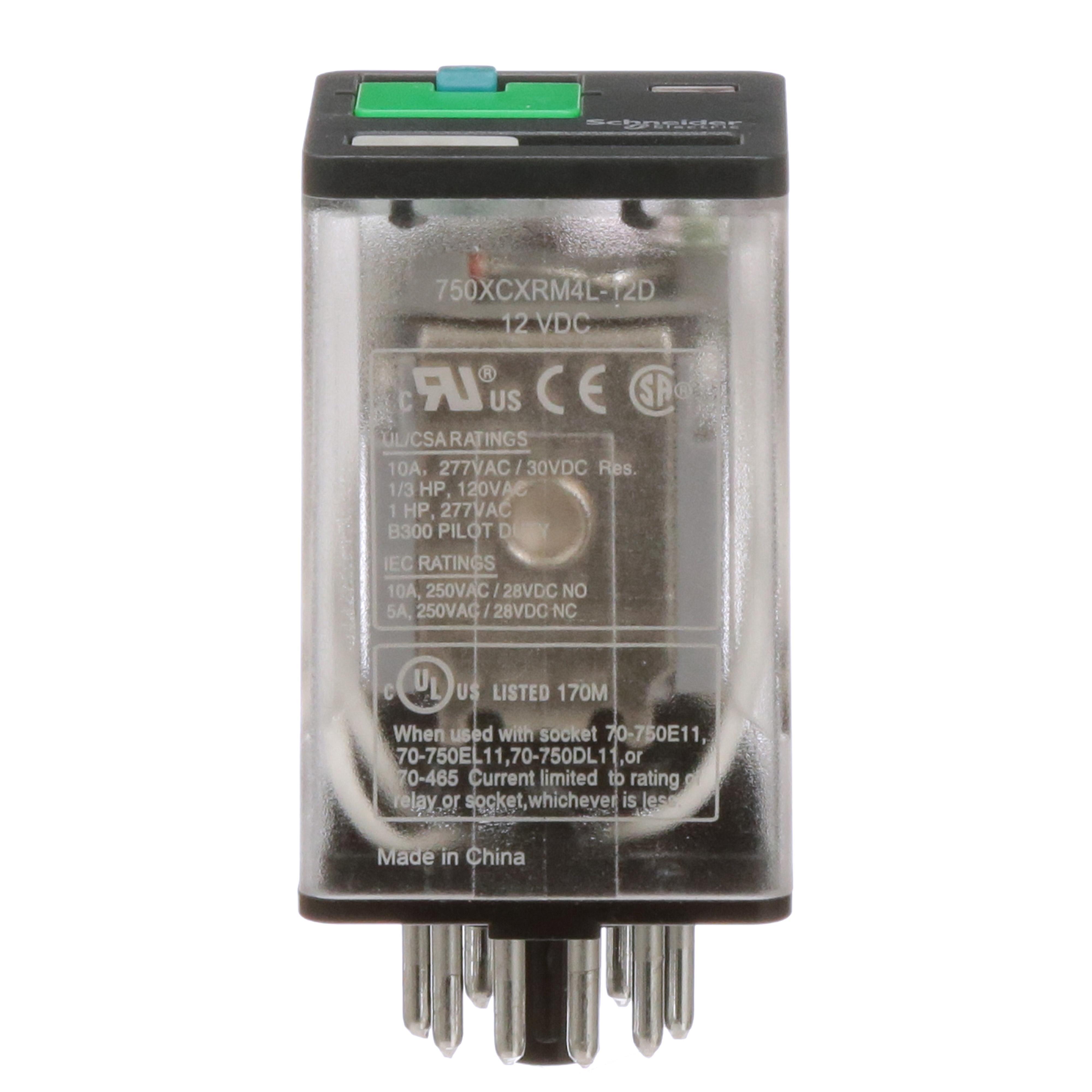 Schneider Electric 750XCXRM4L-12D General Purpose Relays