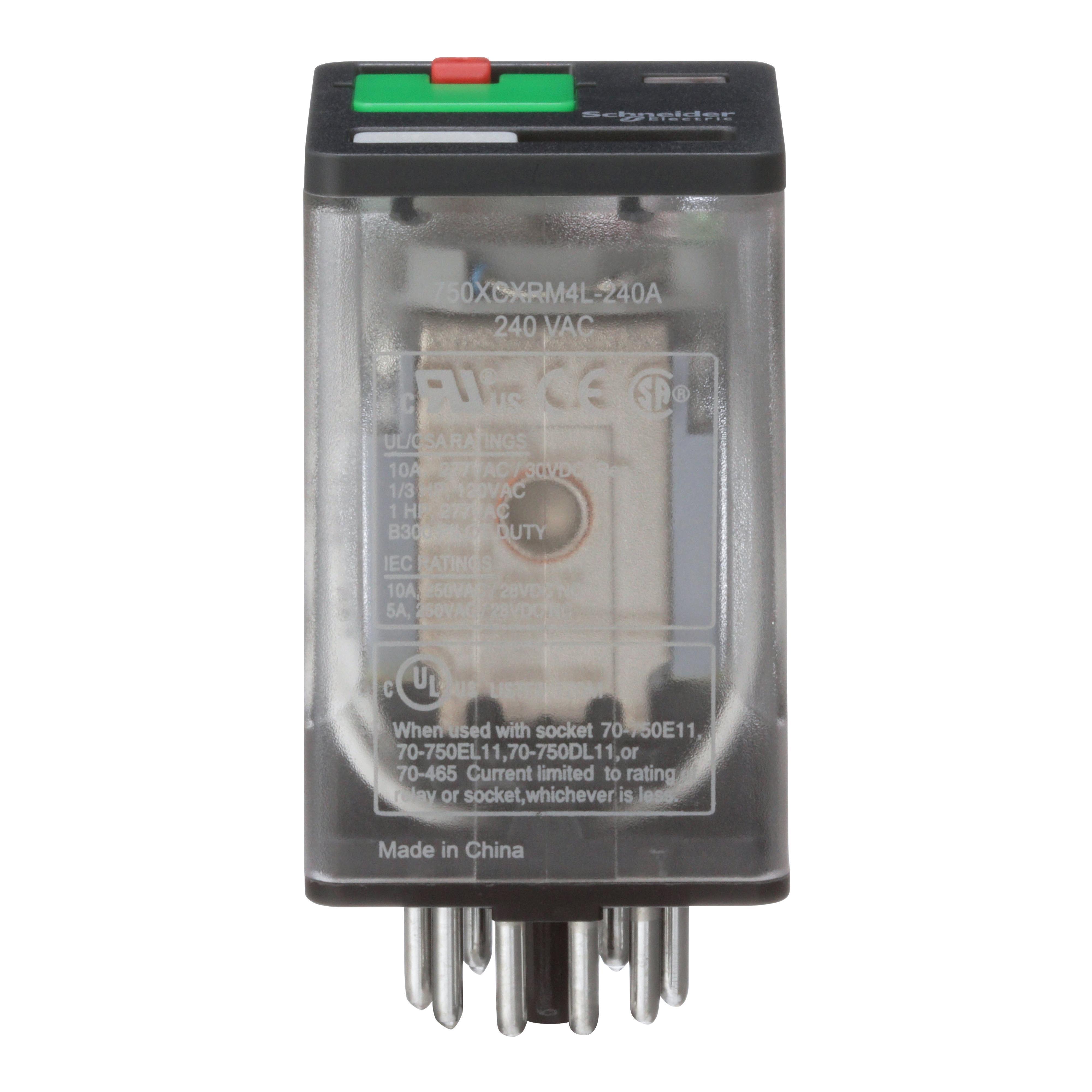 Schneider Electric 750XCXRM4L-240A General Purpose Relays