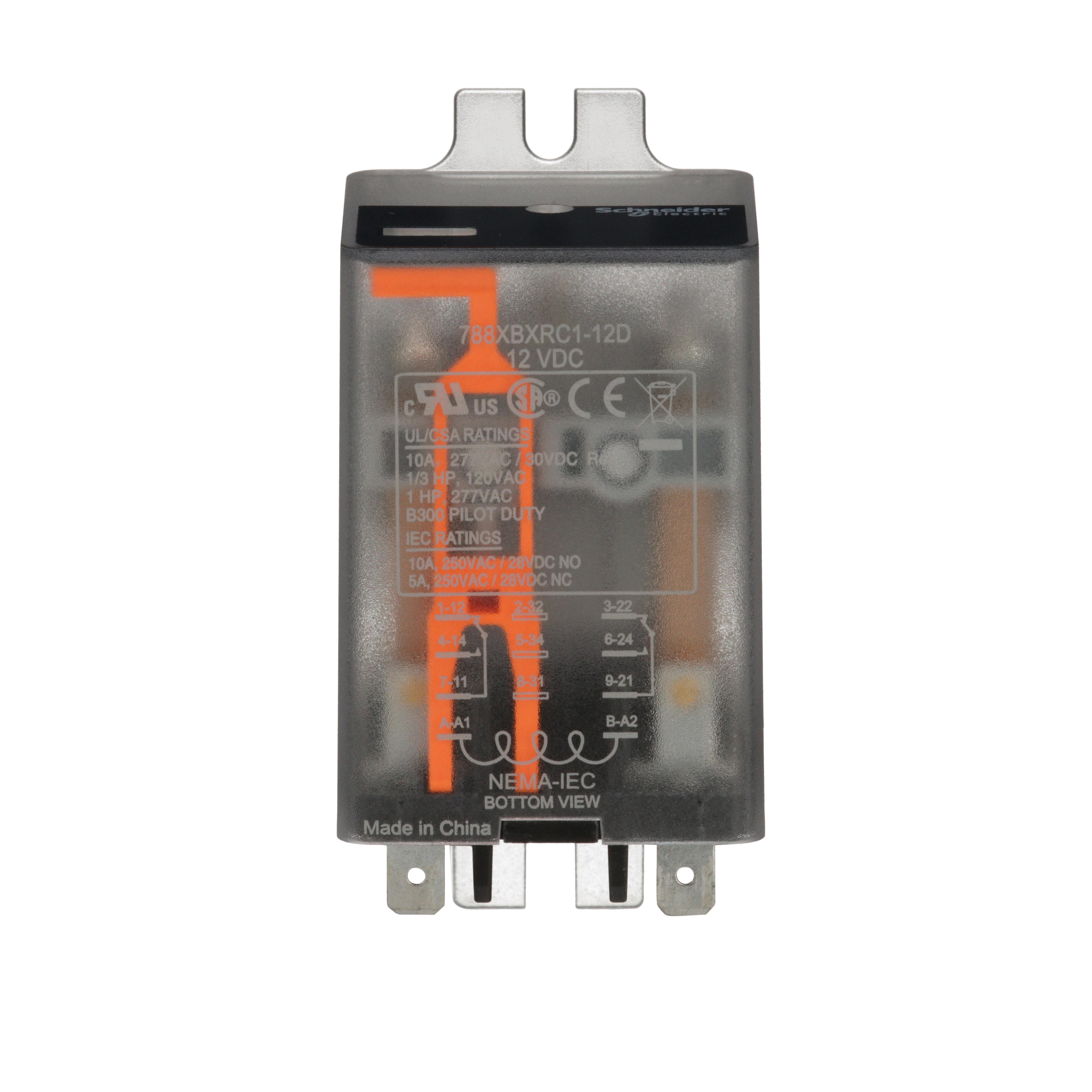 Schneider Electric 788XBXRC1-12D General Purpose Relays