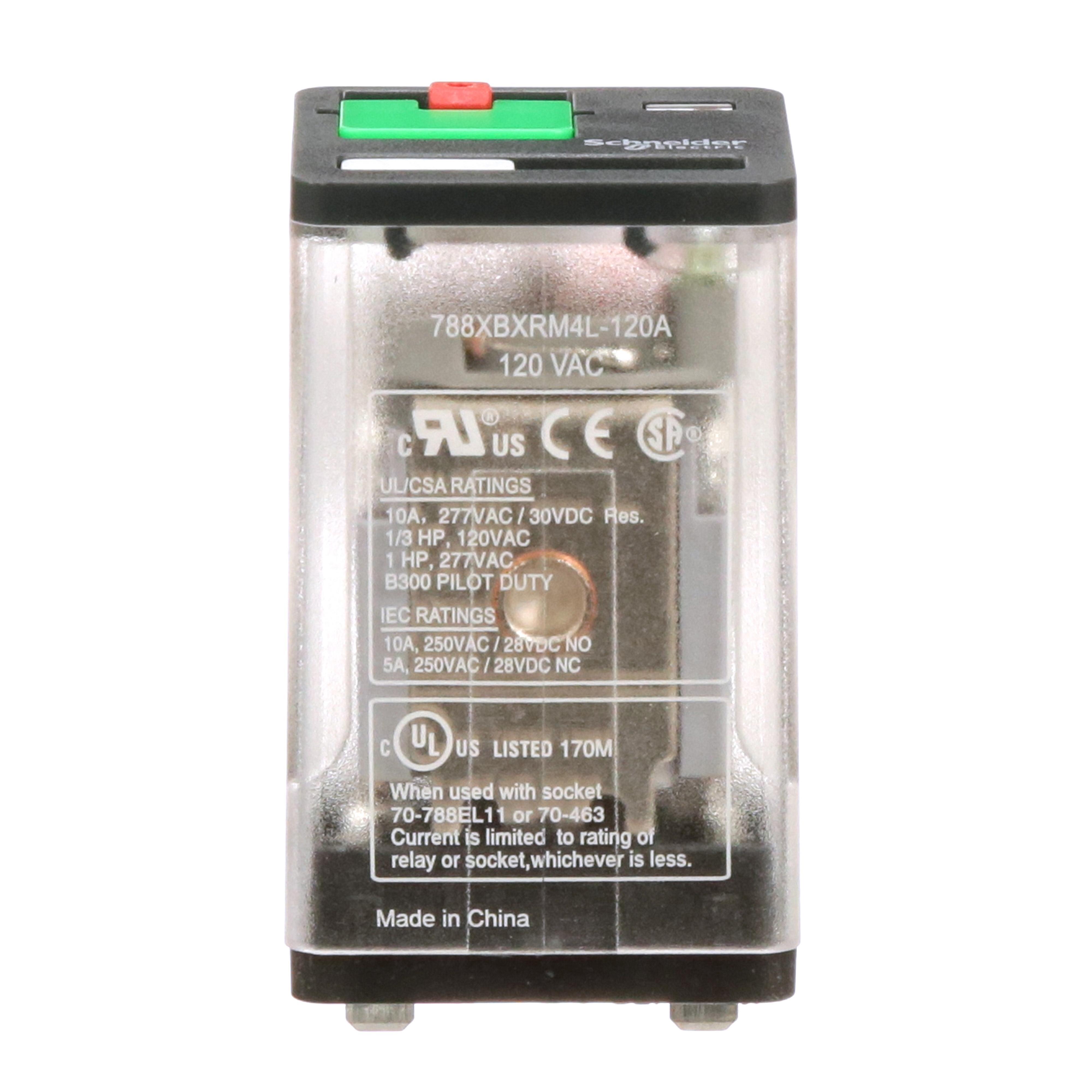 Schneider Electric 788XBXRM4L-120A General Purpose Relays