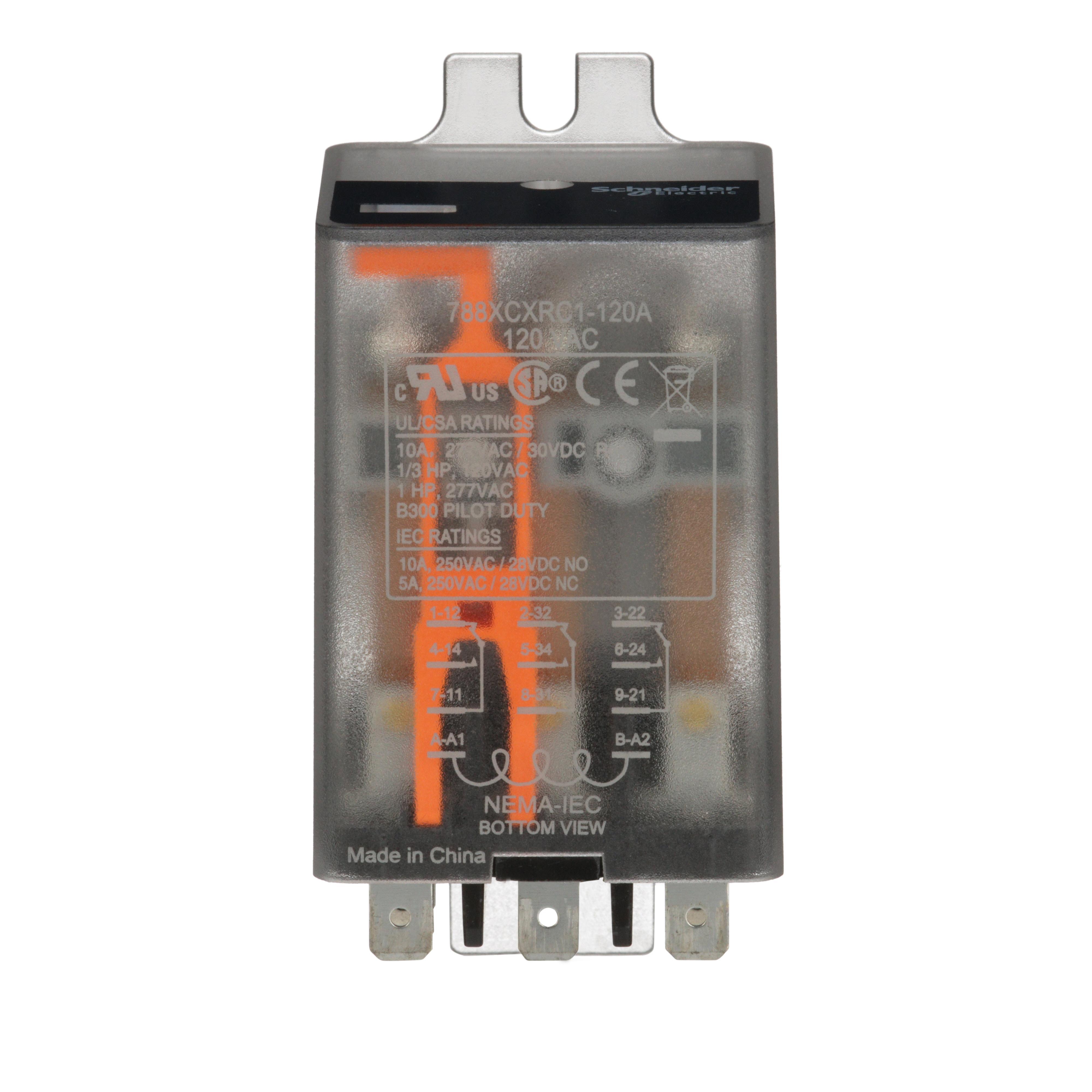 Schneider Electric 788XCXRC1-120A General Purpose Relays