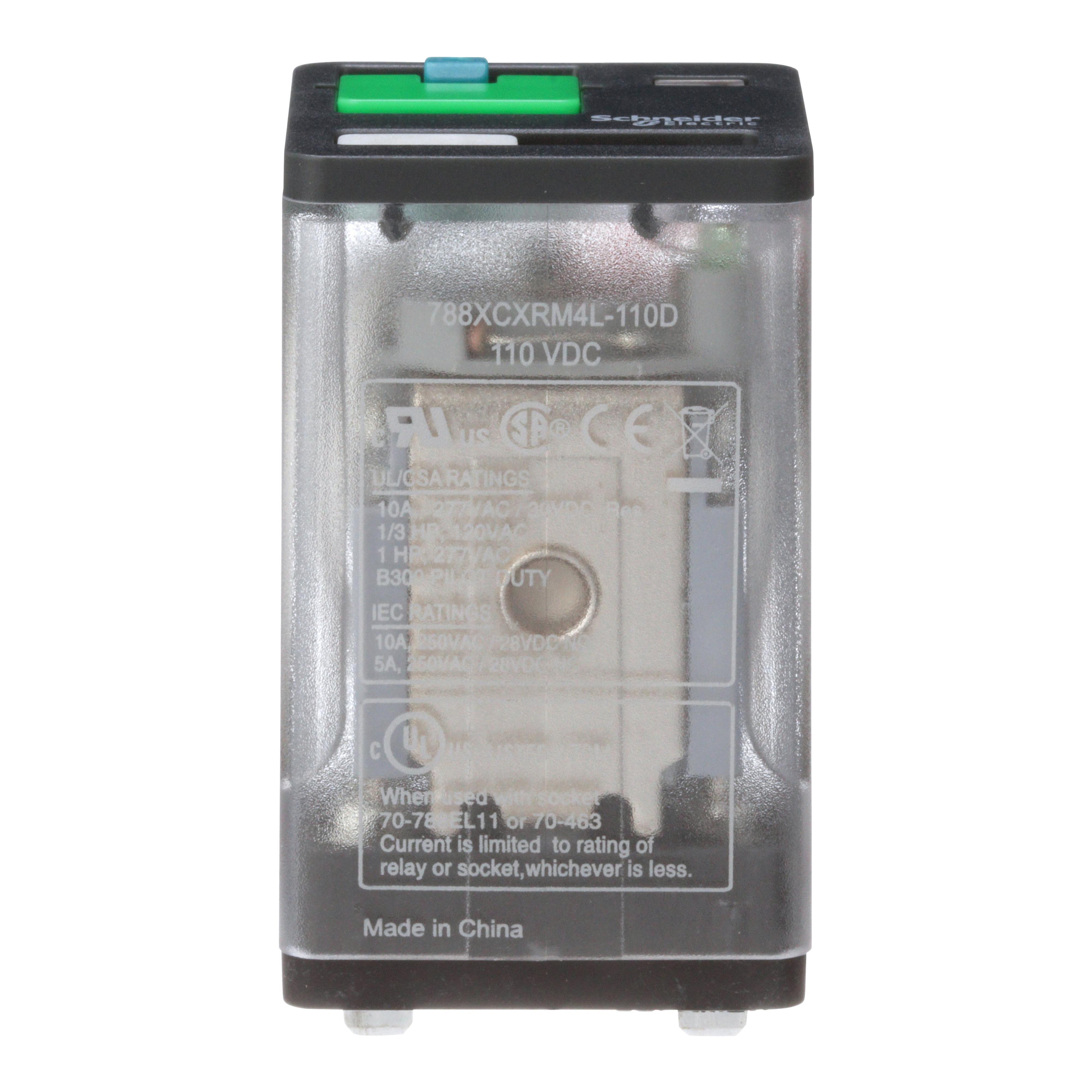 Schneider Electric 788XCXRM4L-110D General Purpose Relays