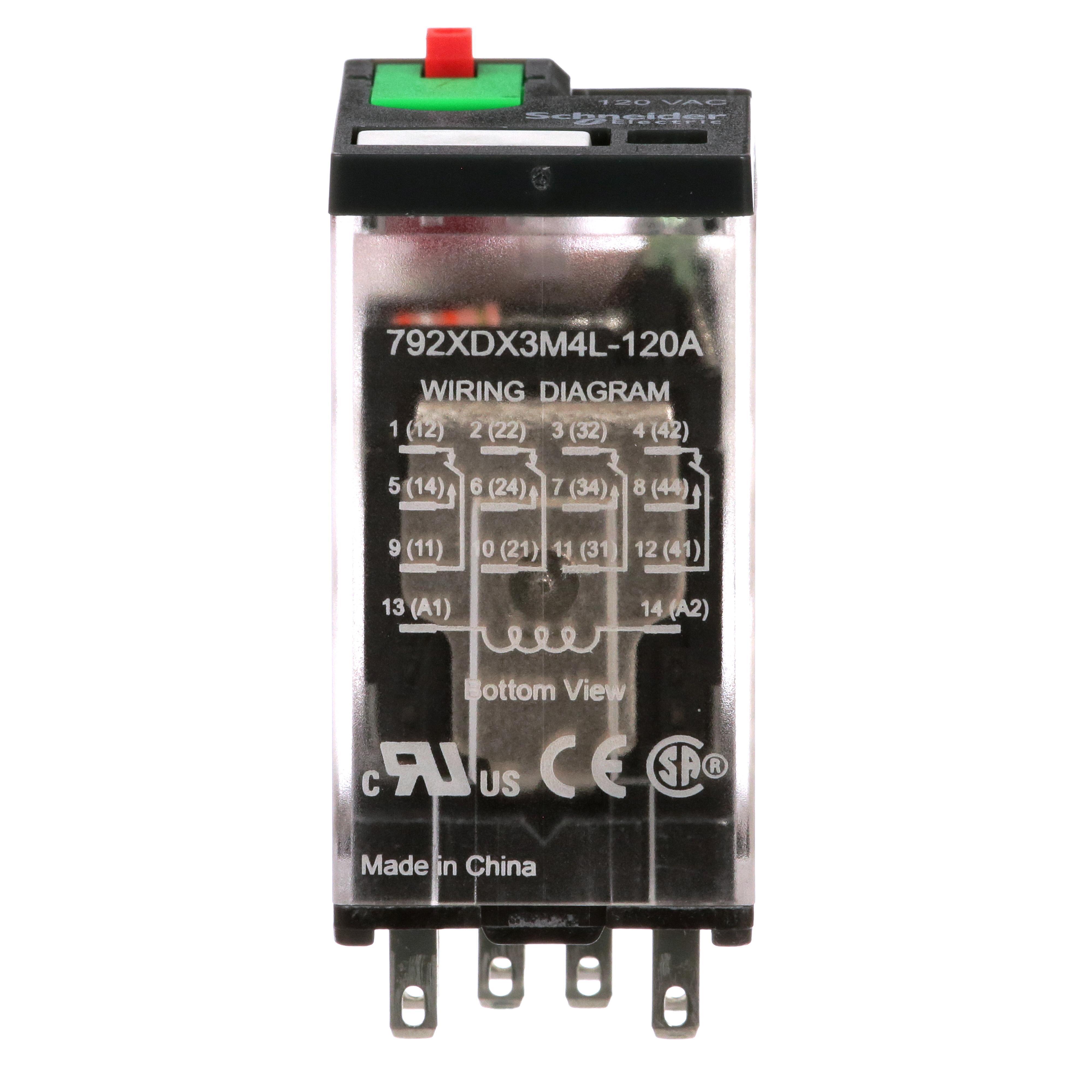 Schneider Electric 792XDX3M4L-120A Power Relays