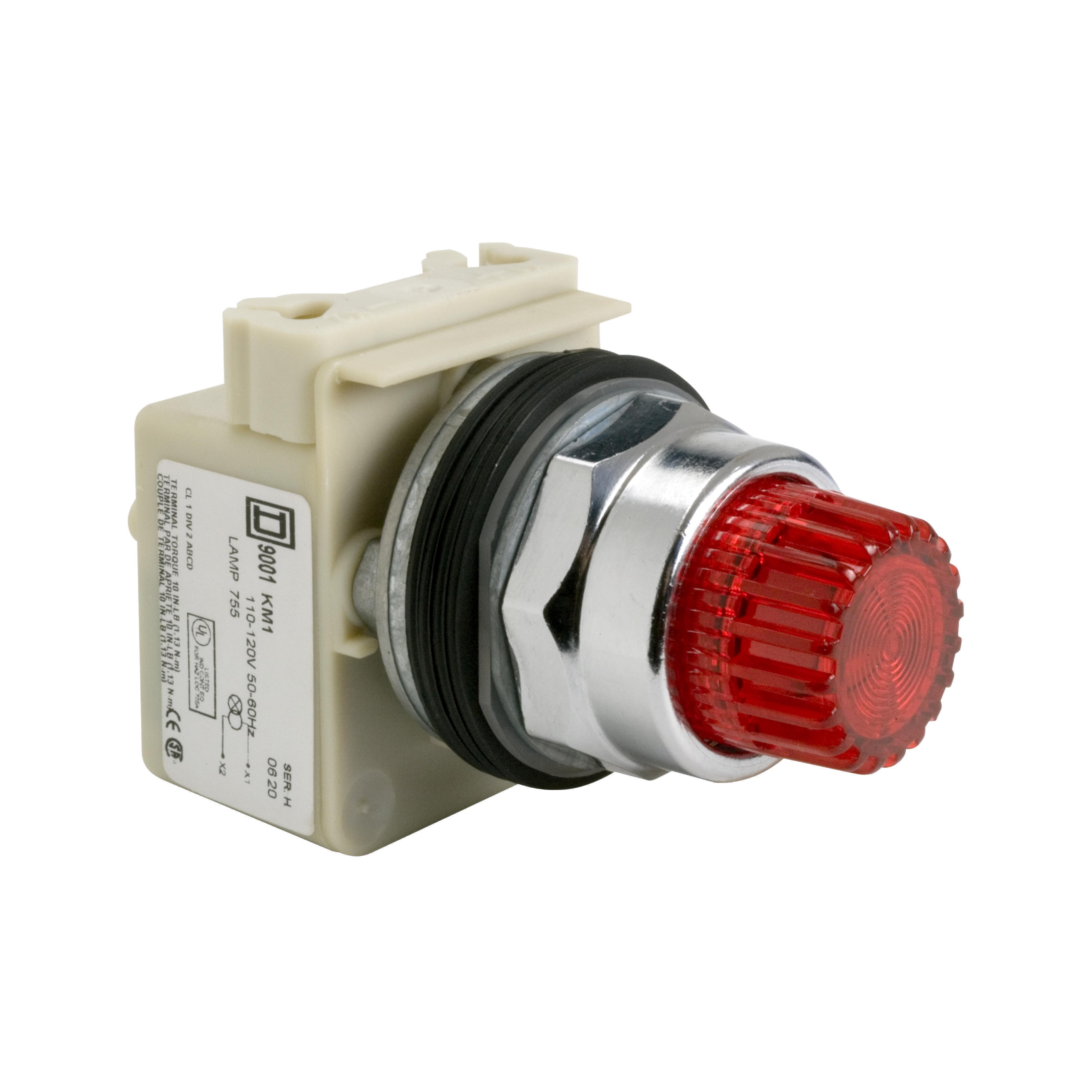 Square D™ 9001K2L35LRR Illuminated Pushbutton Operators