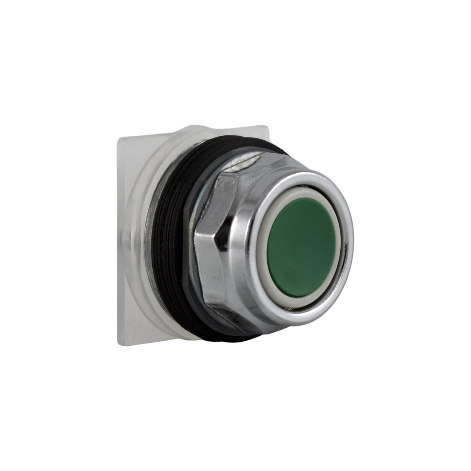Schneider Electric 9001KR1G 9001K Type K Pushbutton Operator, 30 mm, 2 Positions, Green
