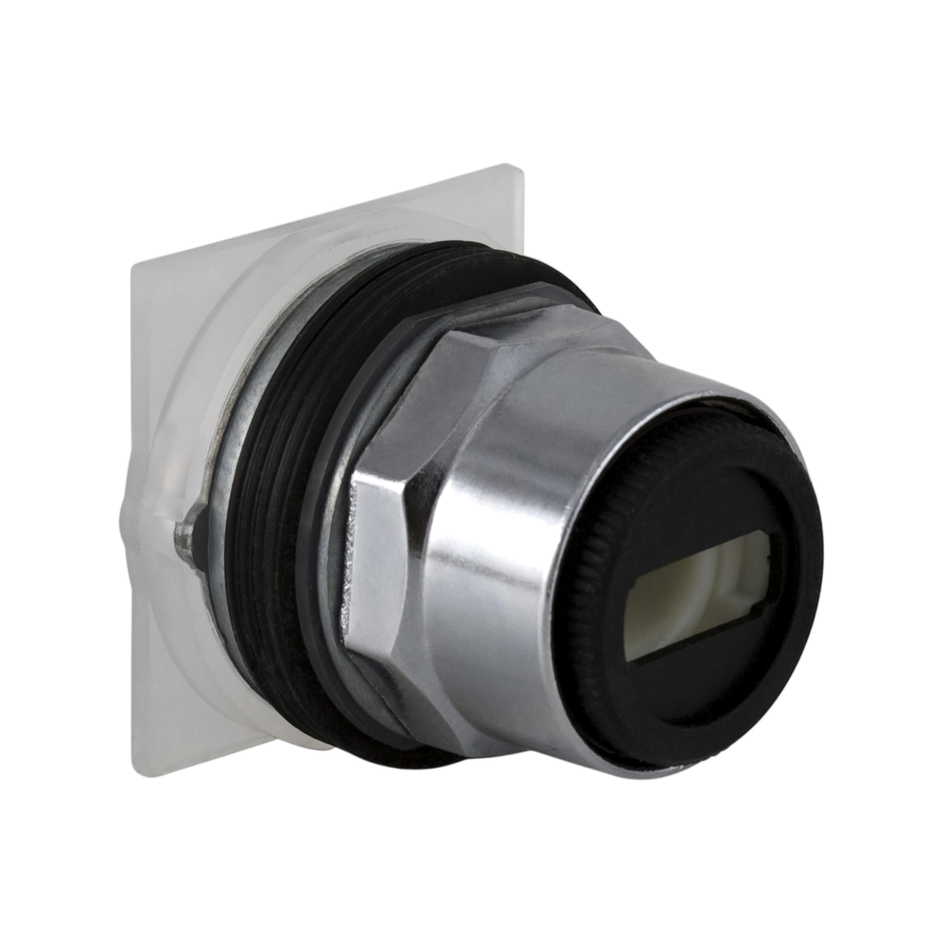 Schneider Electric 9001KS43 9001KS Non-Illuminated Round Type K Selector Switch Operator, 1.18 in, 3 Positions, Black