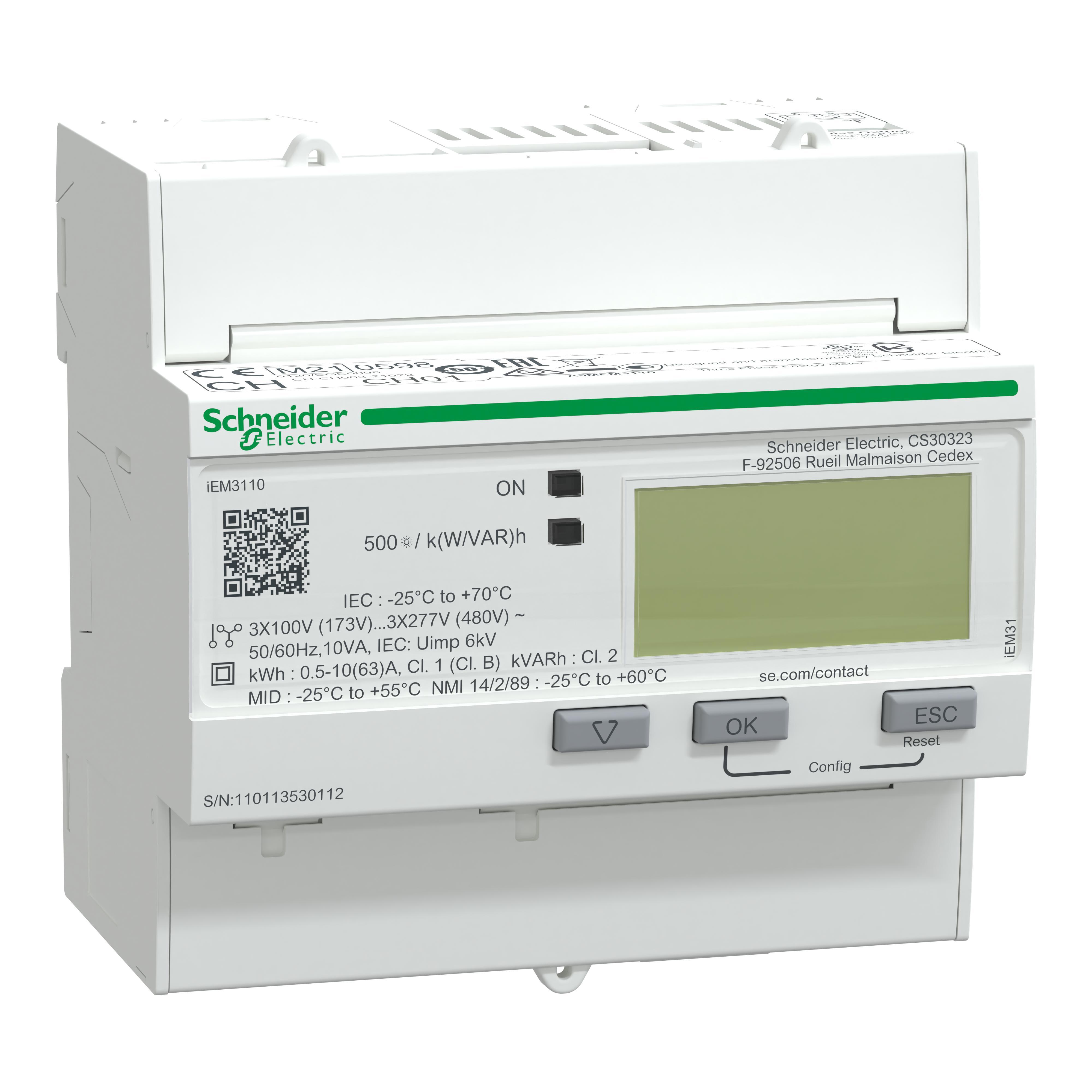 Schneider Electric A9MEM3110 Monitoring Meter Assemblies
