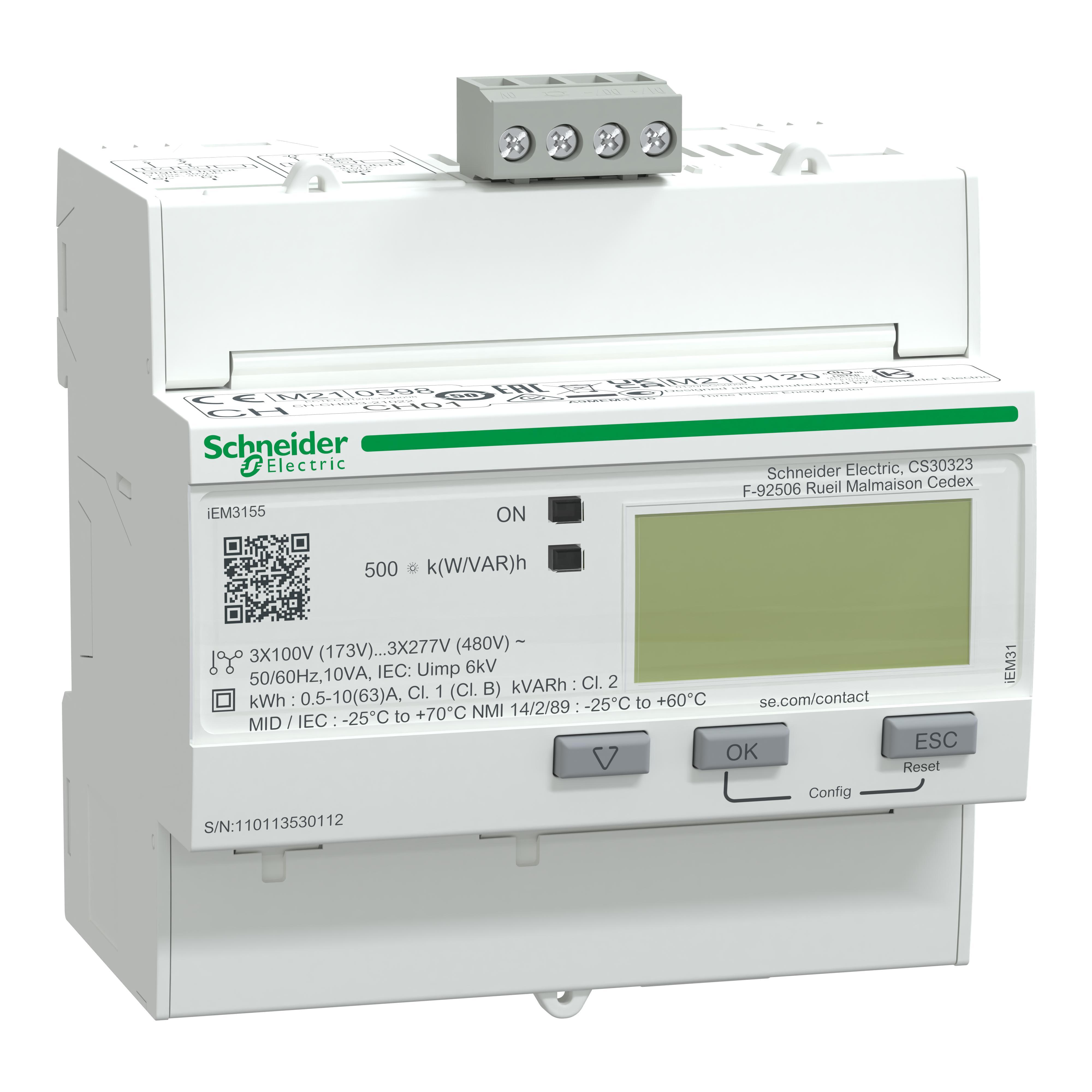 Schneider Electric A9MEM3155 Monitoring Meter Assemblies