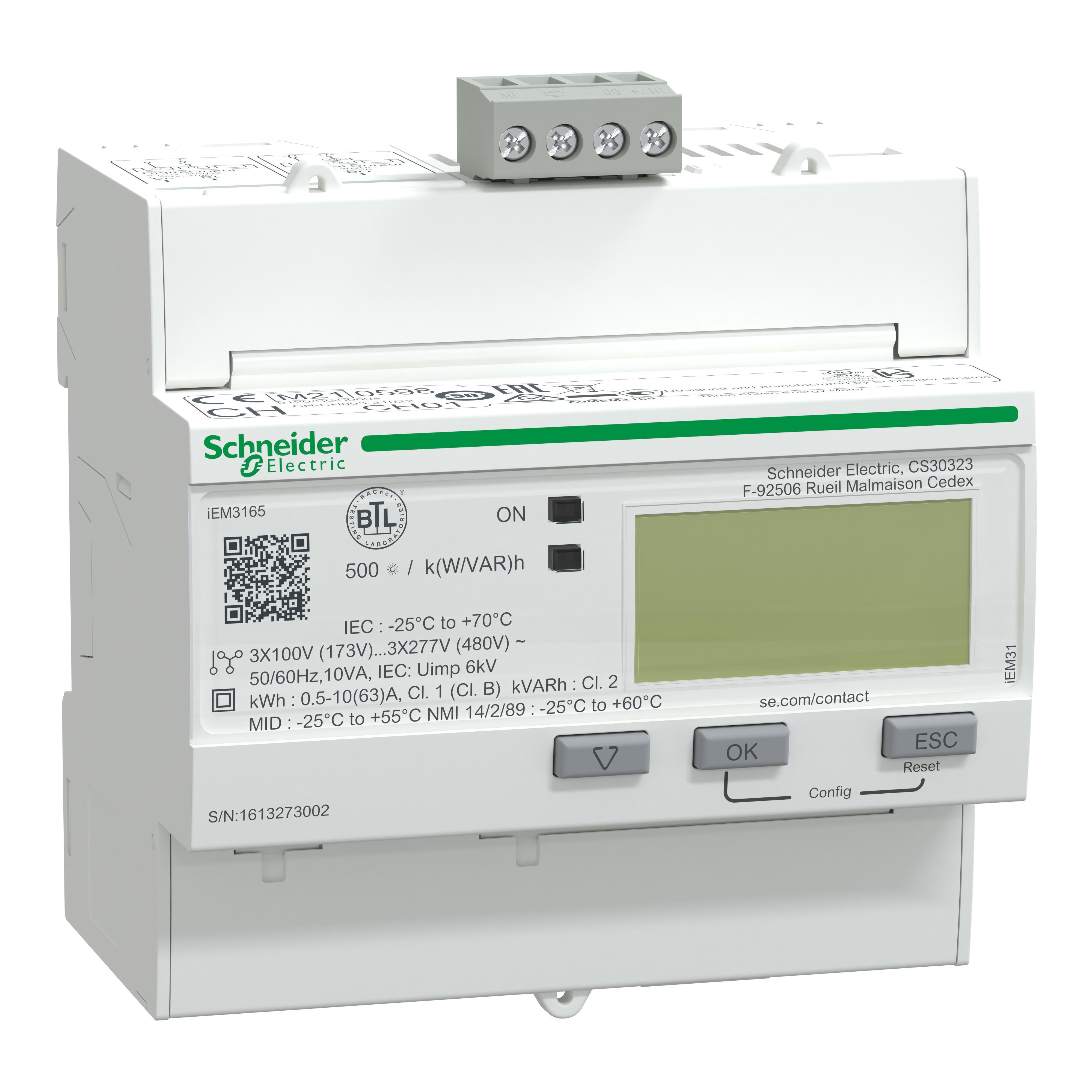 Schneider Electric A9MEM3165 Monitoring Meter Assemblies