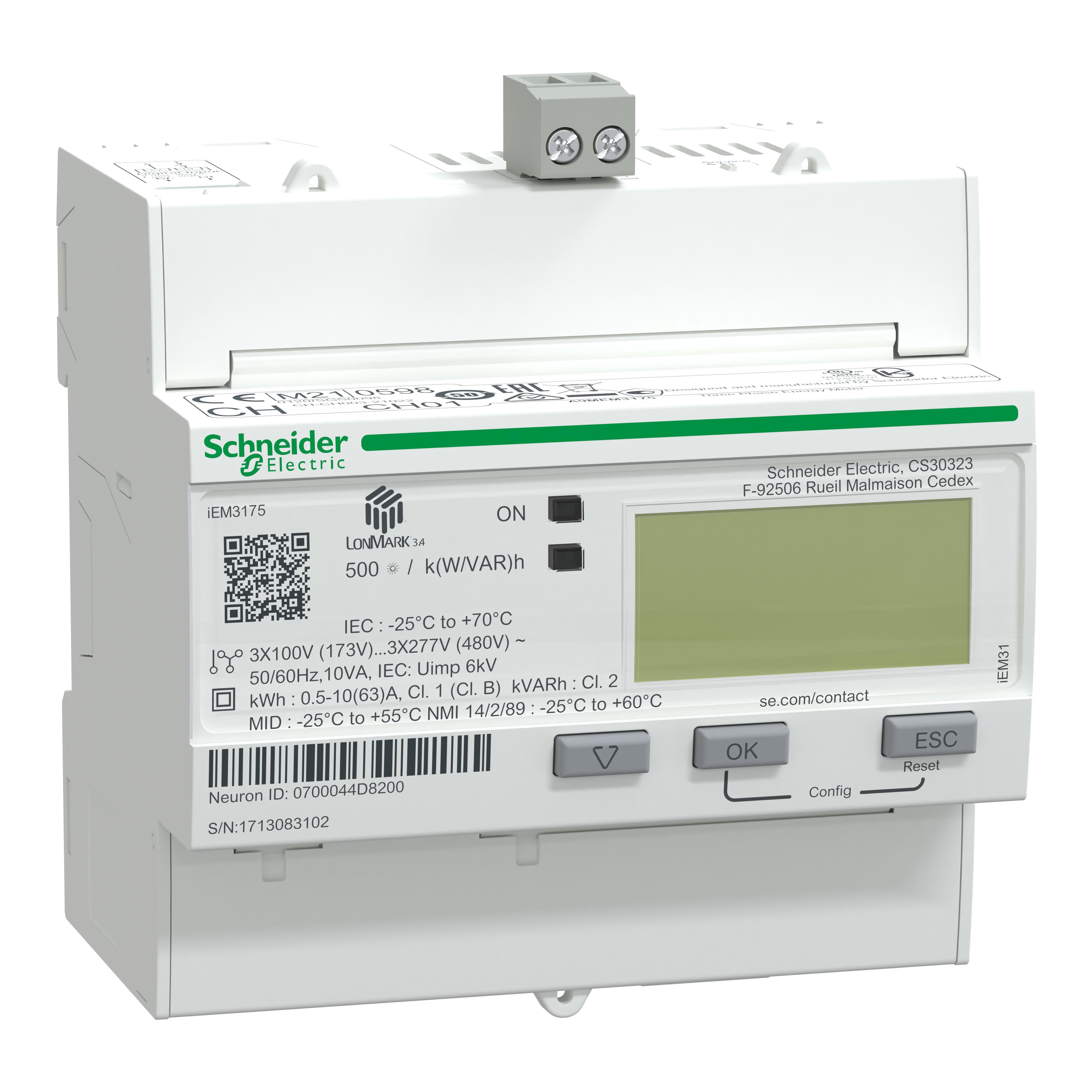 Schneider Electric A9MEM3175 Monitoring Meter Assemblies