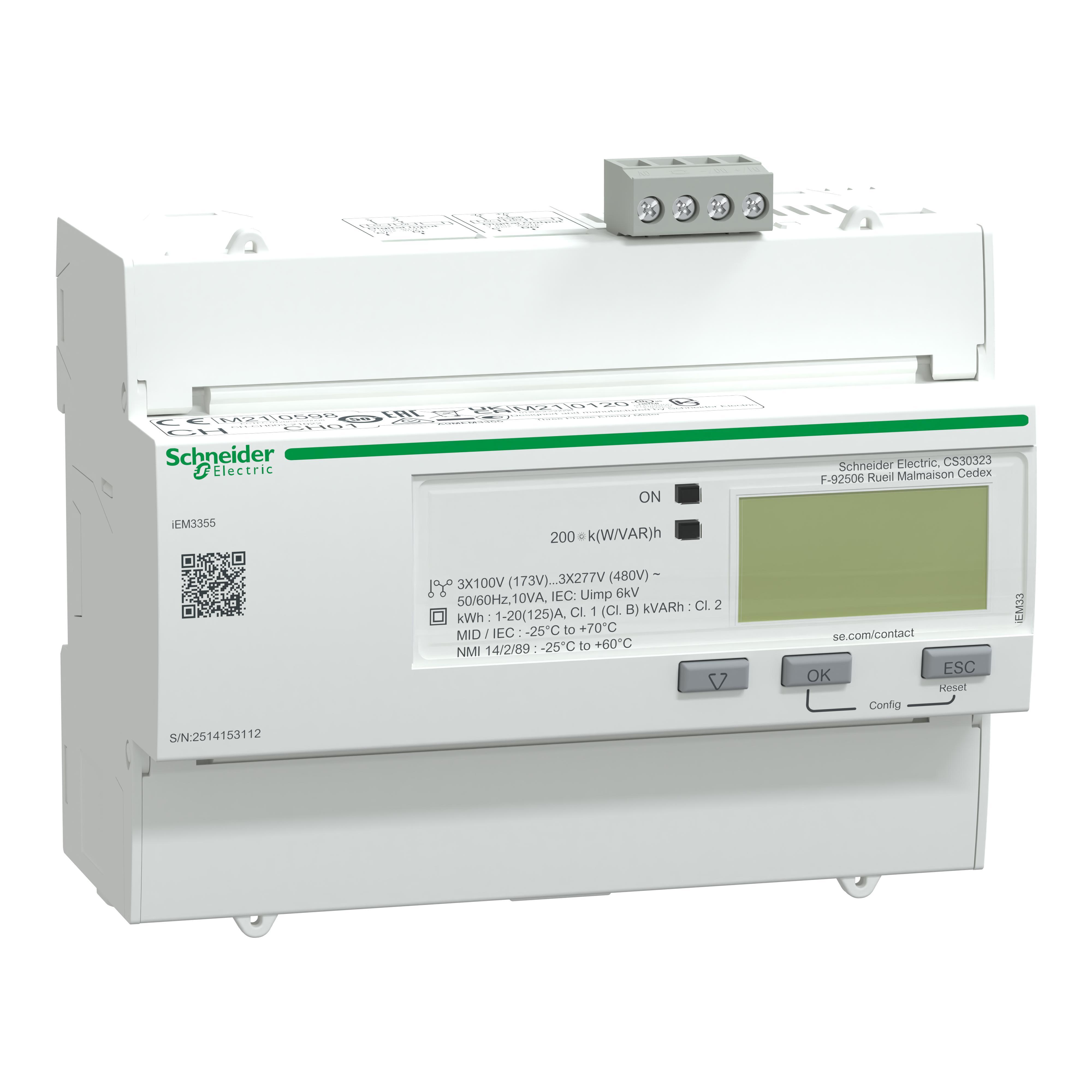 Schneider Electric A9MEM3355 Monitoring Meter Assemblies
