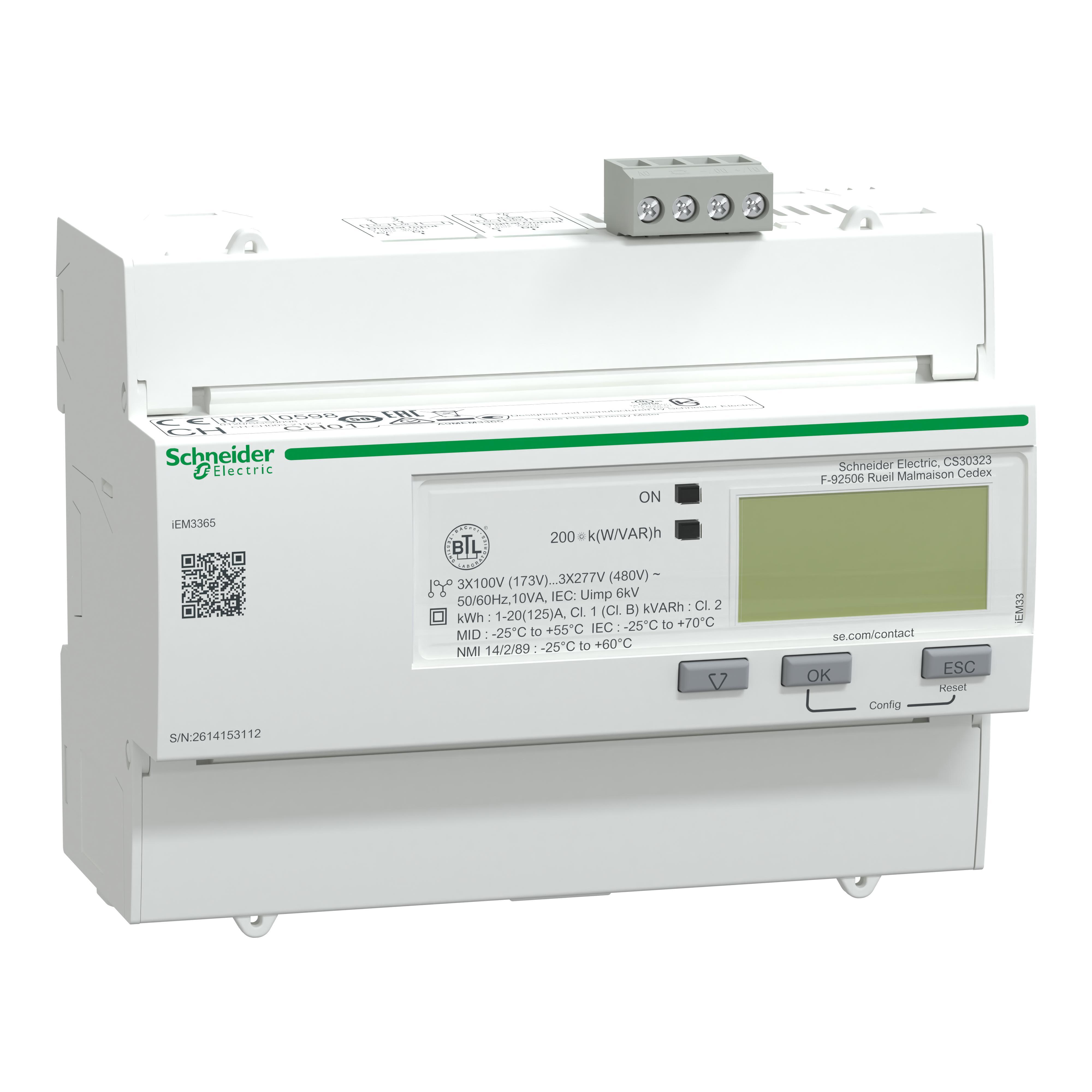 Schneider Electric A9MEM3365 Monitoring Meter Assemblies