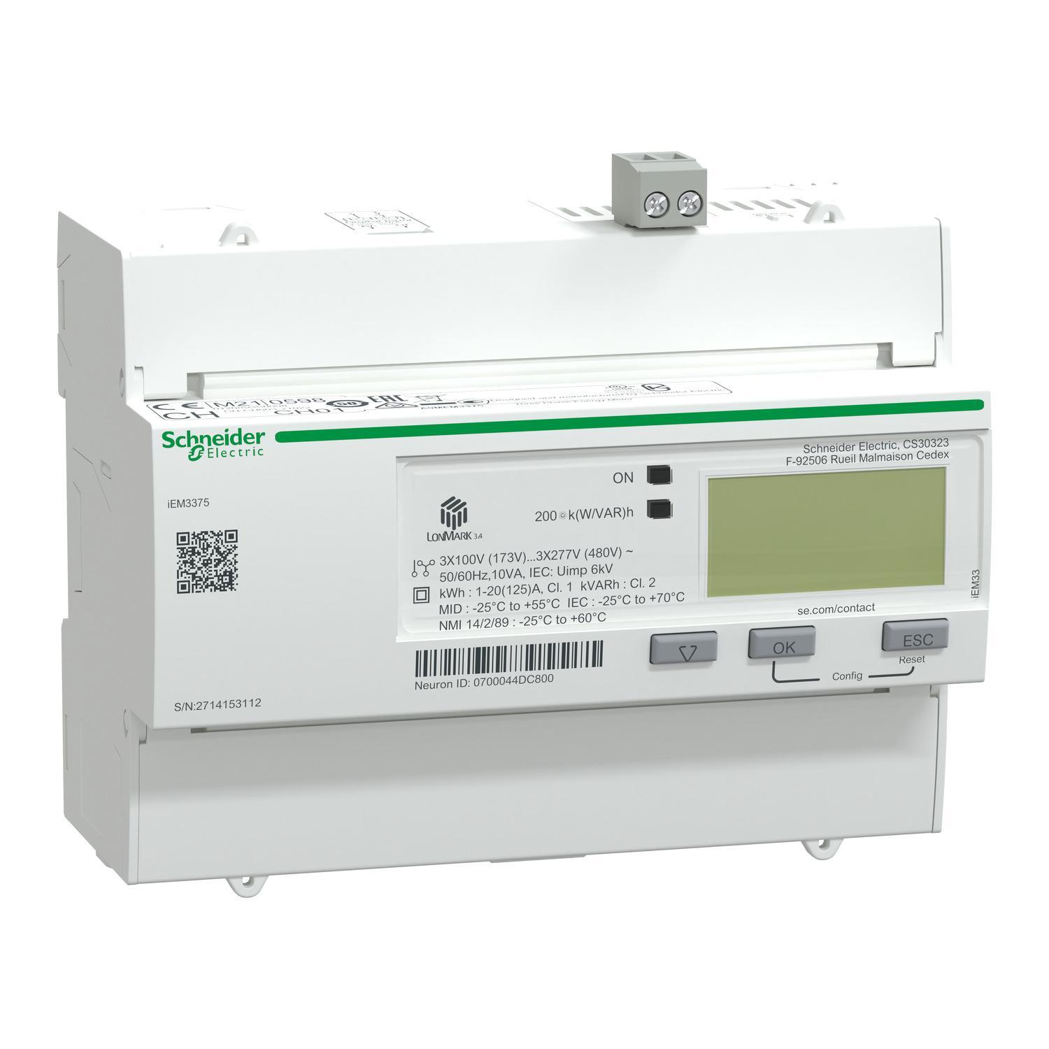 Schneider Electric A9MEM3375 Monitoring Meter Assemblies
