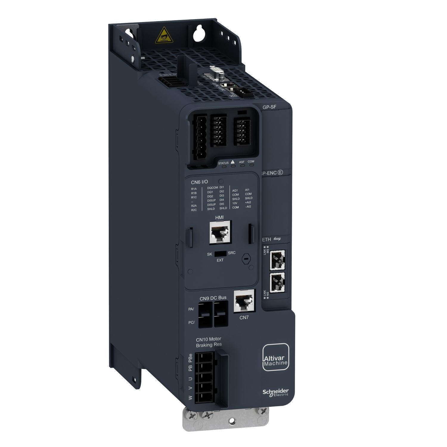 Schneider Electric Square D™ Altivar™ Machine ATV340U22N4E 3-Phase Variable Speed Drive, 400 V, 5.6 A Heavy Duty/7.2 A Normal Duty, 3 hp Heavy Duty, 3 hp Normal Duty, 3.35 in W x 9.15 in D