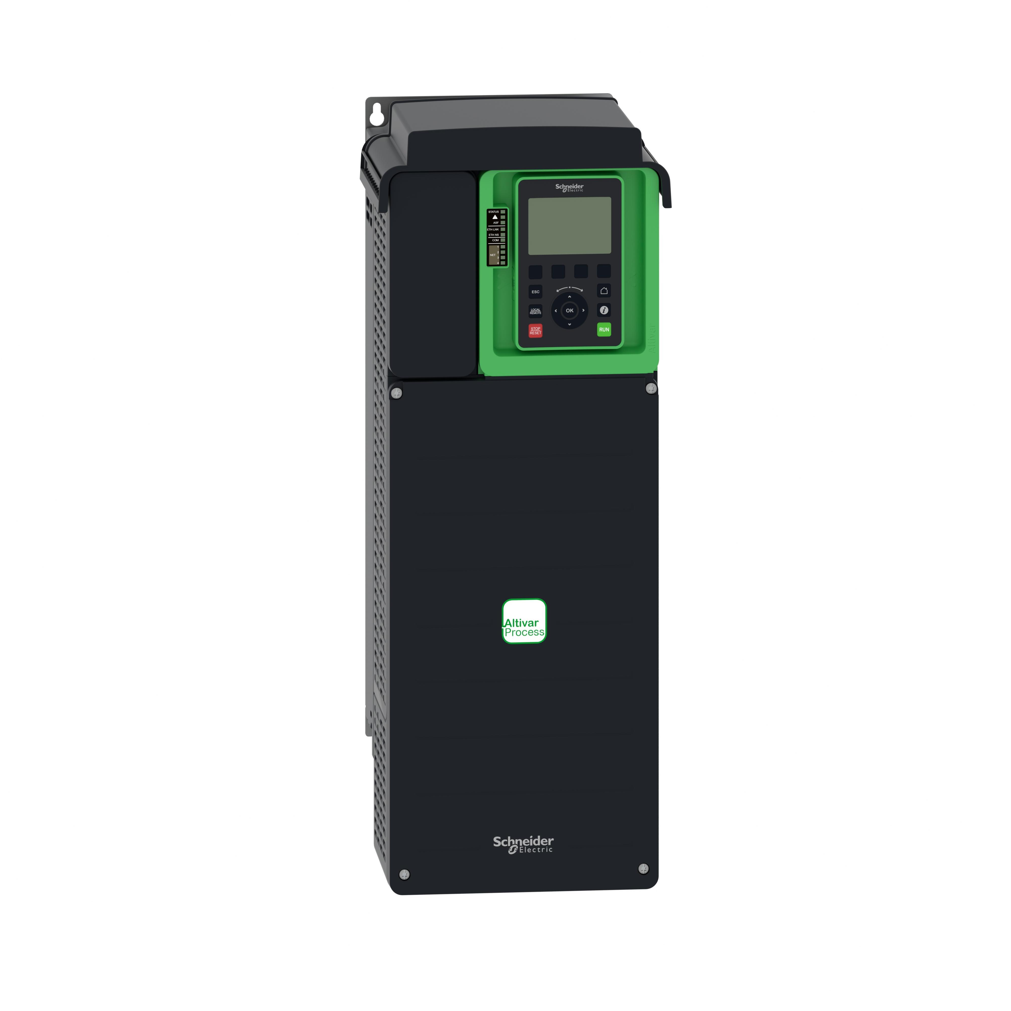 Schneider Electric Square D™ Altivar™ Process 630 ATV630D11M3 3-Phase Variable Speed Drive, 230 V, 32.7 A Heavy Duty/46.8 A Normal Duty, 15 hp, 8.31 in W x 9.13 in D