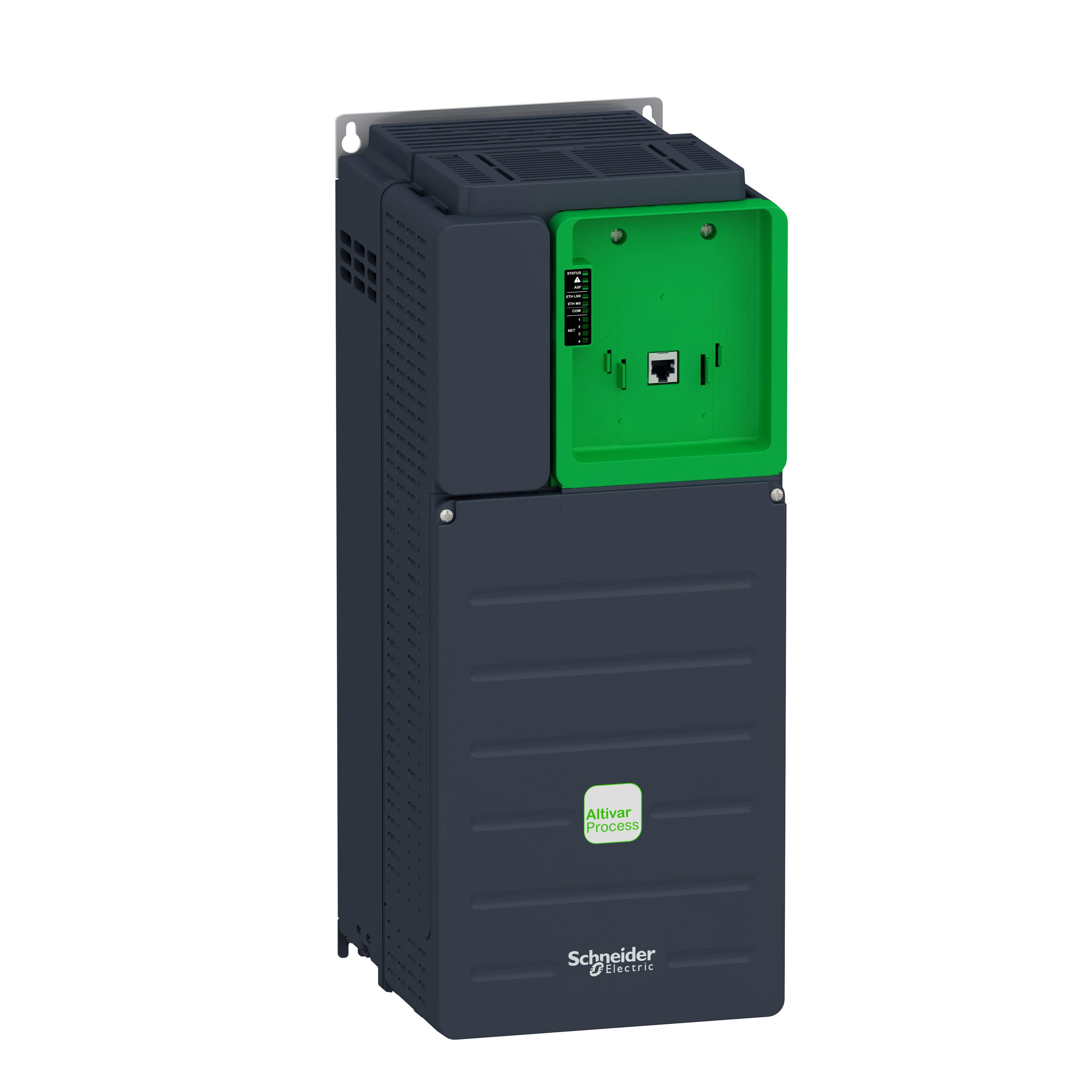 Schneider Electric ATV630D15N4ZU ATV600 3-Phase Standard Variable Speed Drive, 380 to 480 V, 27, 23.3, 20.6, 18.1 A, 20 hp Normal Duty/15 hp Heavy Duty, 7.67 in W x 8.87 in D