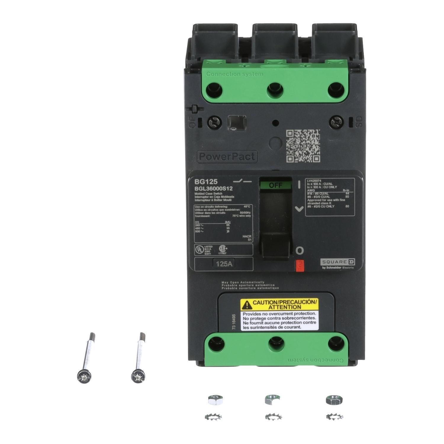 Schneider Electric BGL36000S12 Molded Case Circuit Breakers