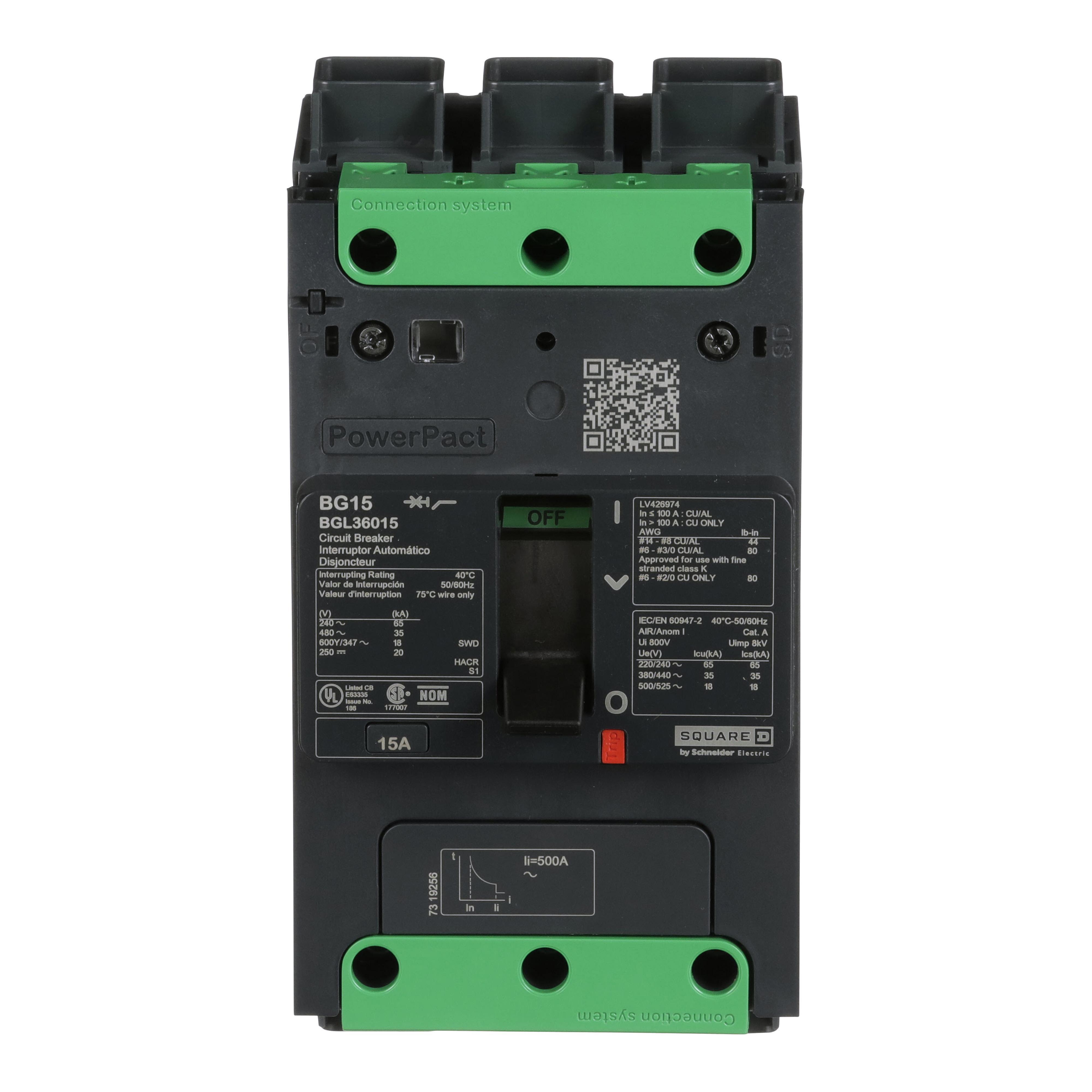 Schneider Electric BGL36015 Molded Case Circuit Breakers