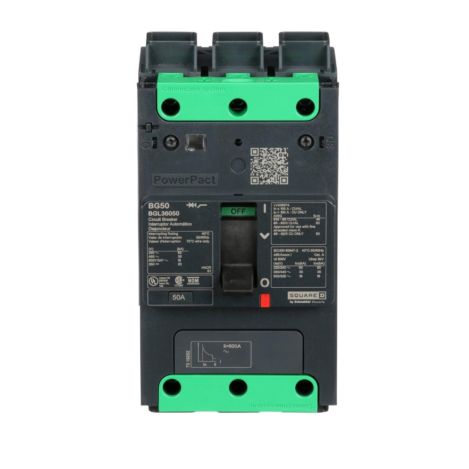 Schneider Electric BGL36050 Molded Case Circuit Breakers