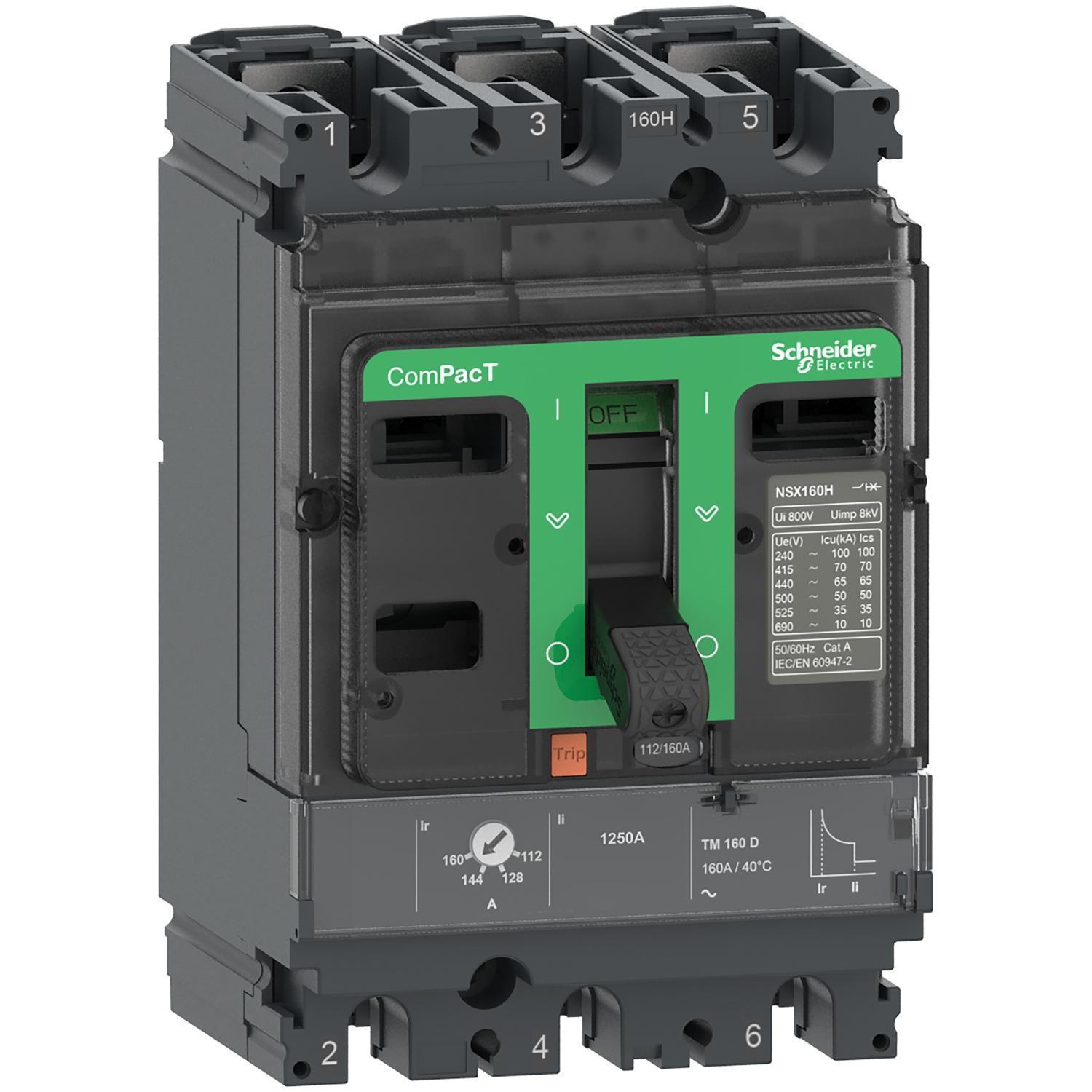 Schneider Electric C16F3TM160 Molded Case Circuit Breakers