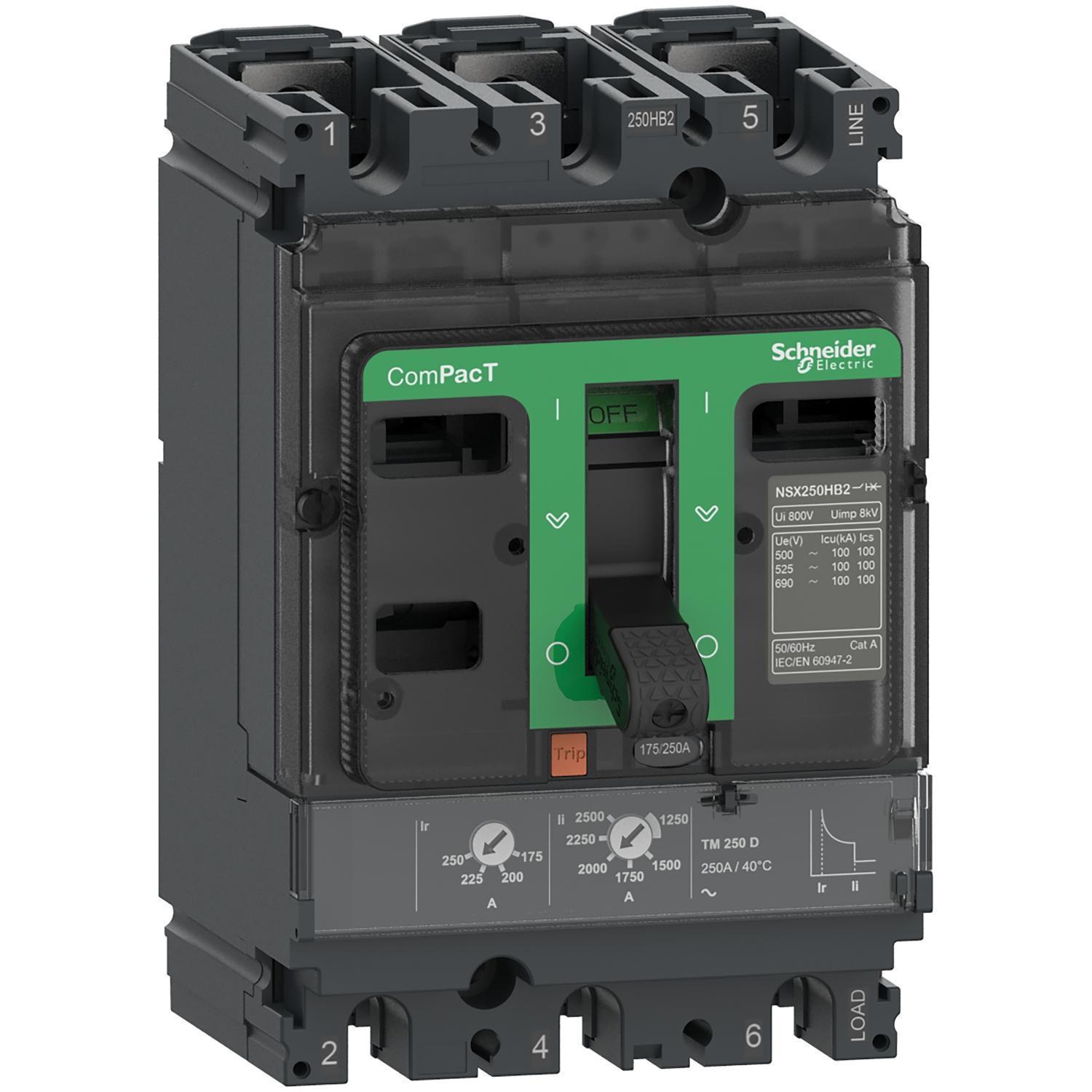 Schneider Electric C25F3TM200 Molded Case Circuit Breakers