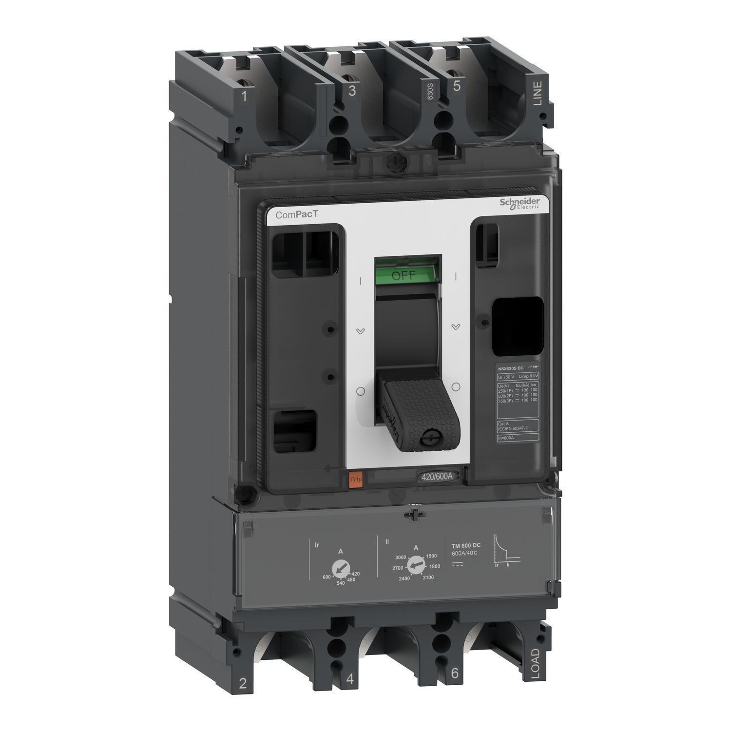 Schneider Electric C63S3TM600D Molded Case Circuit Breakers